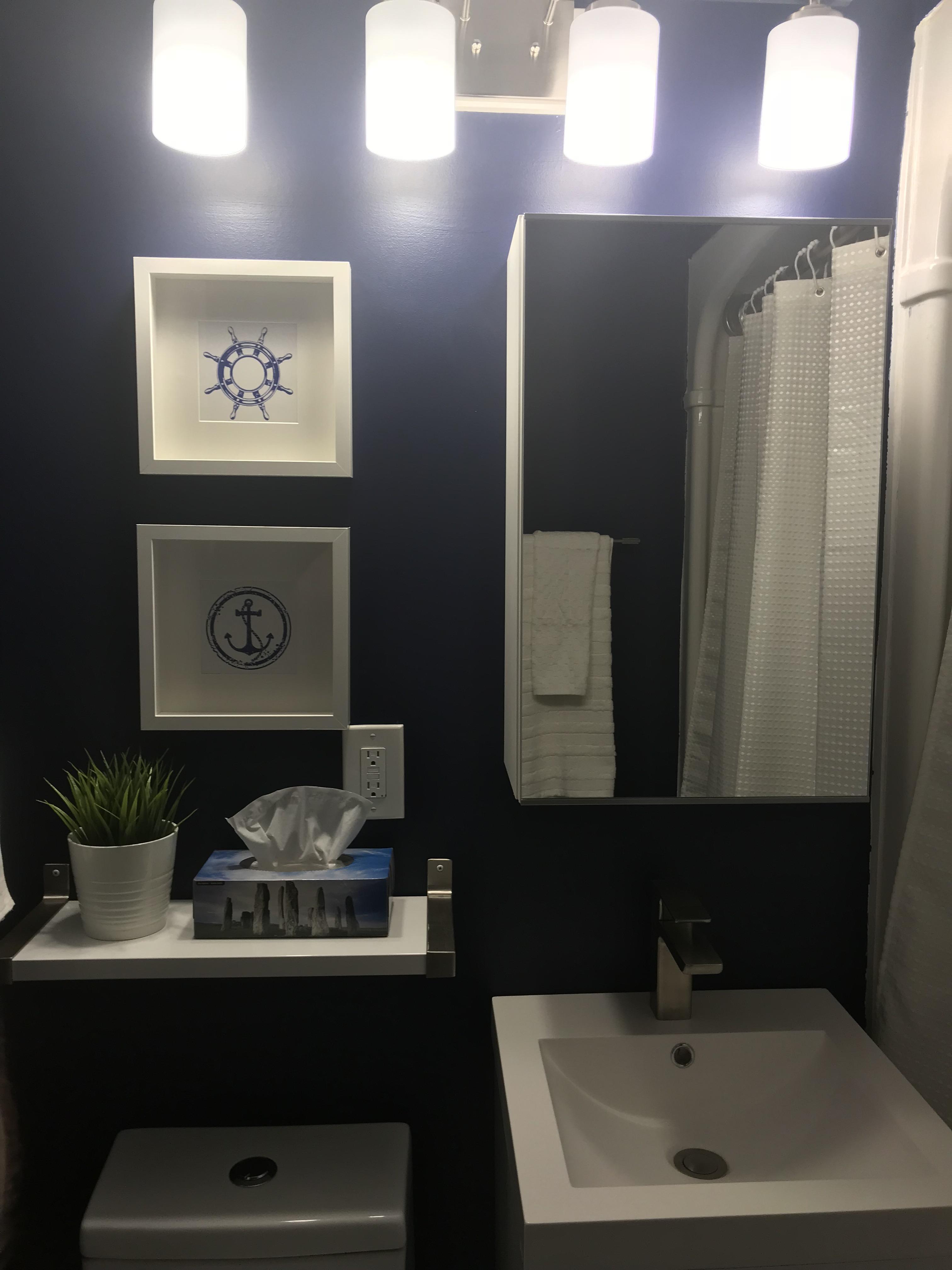 Bathroom Reno complete!! What do you think? r/malelivingspace