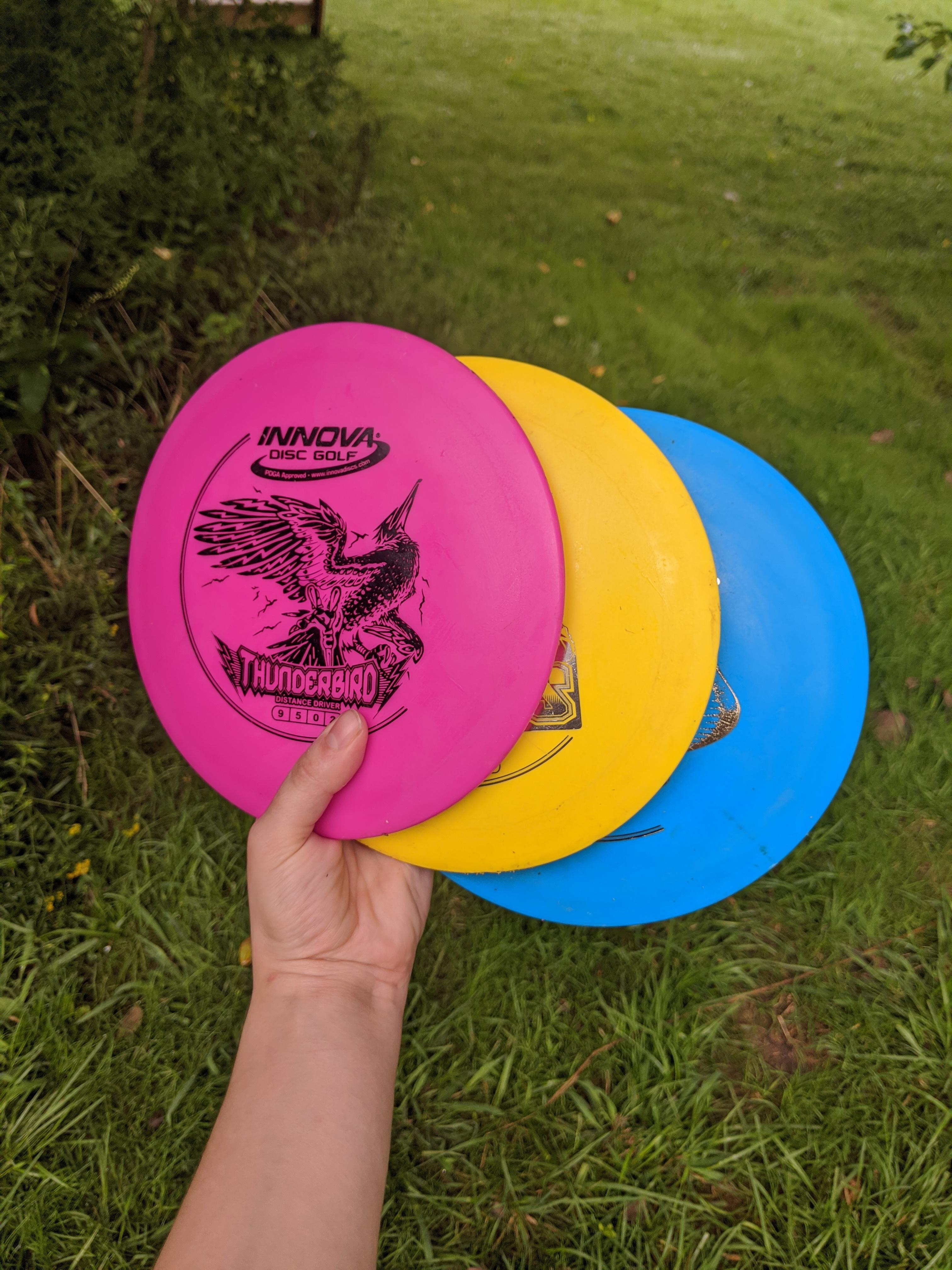 Was out playing disc golf and suddenly realized why my discs looked so