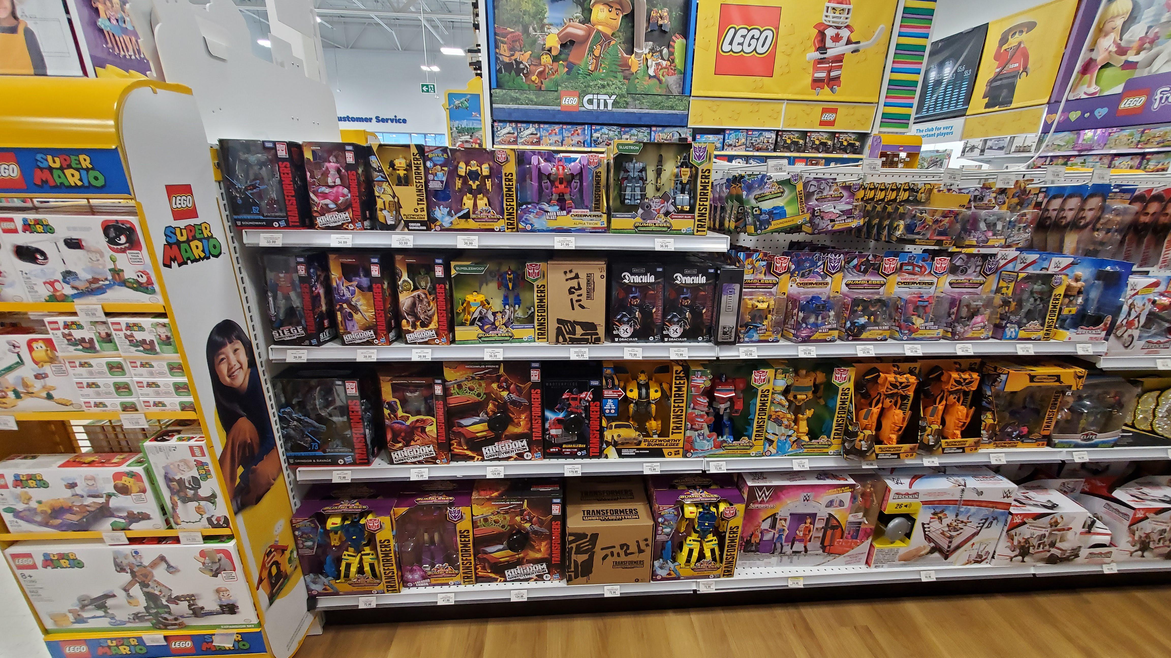A heathy transformers section toys R us in Ontario Canada r
