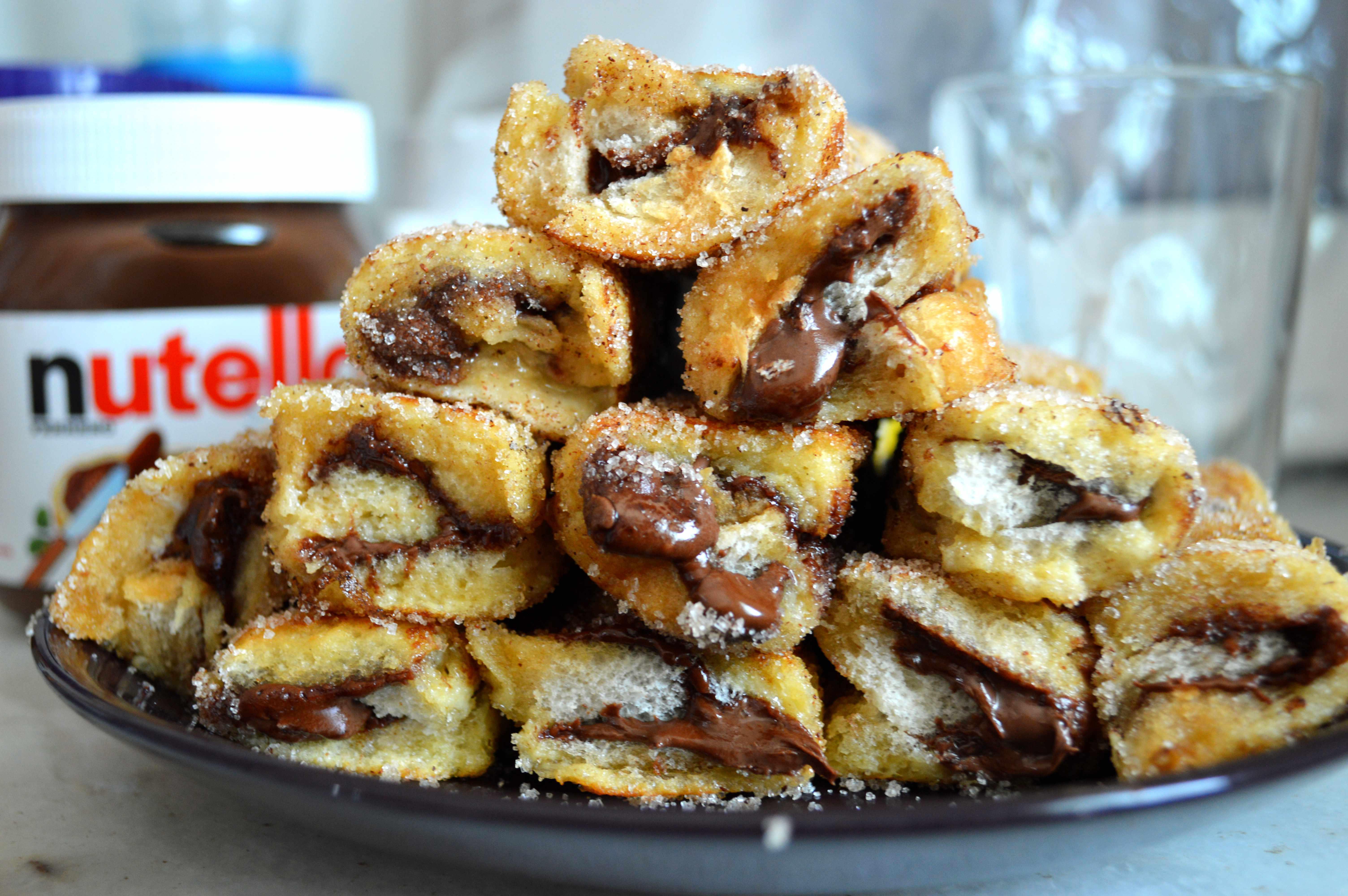 Nutella French Toast Rolls With Cinnamon Sugar r/FoodPorn