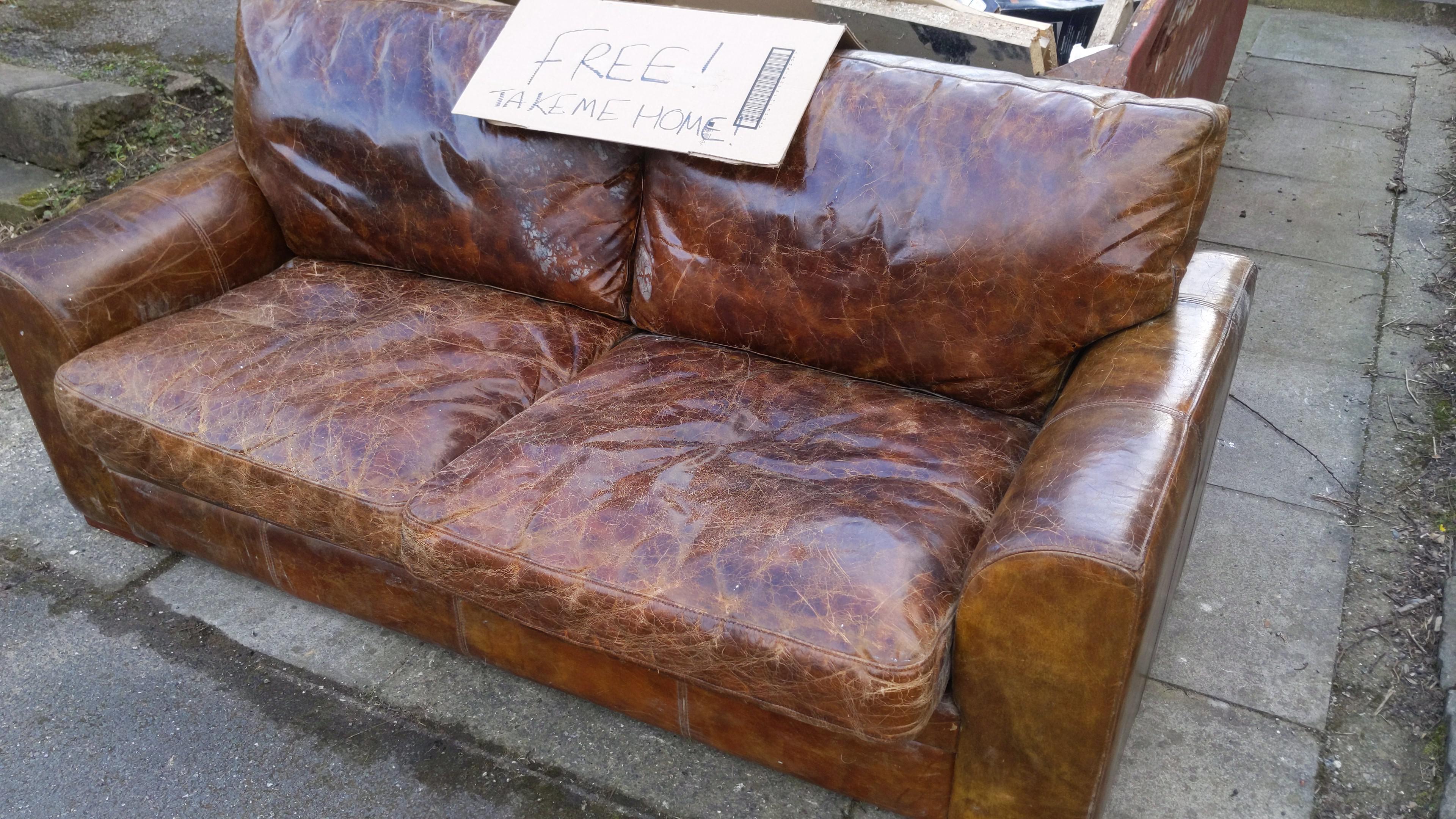 Can this be rescued? I can't even tell if it's leather or vinyl... r