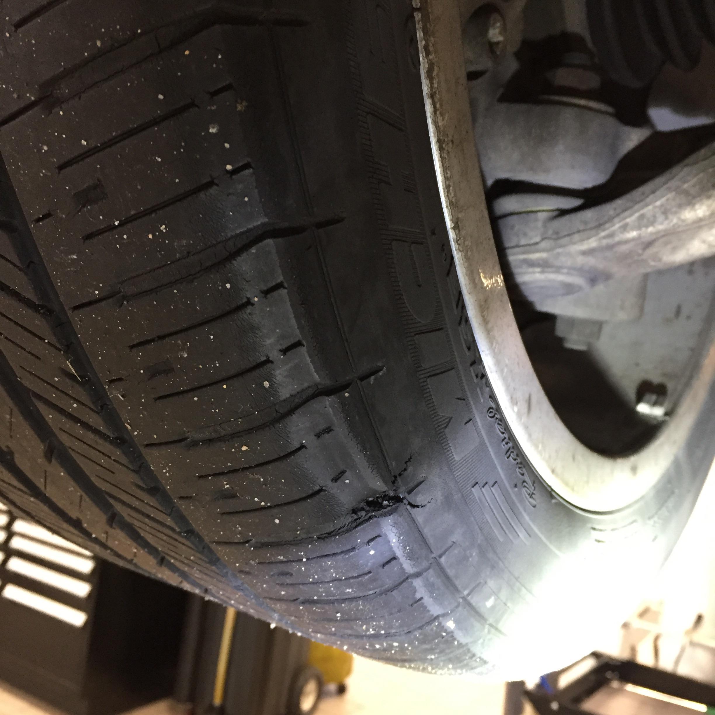 Never seen dry rot cracks get this bad. Split all the way down to cords