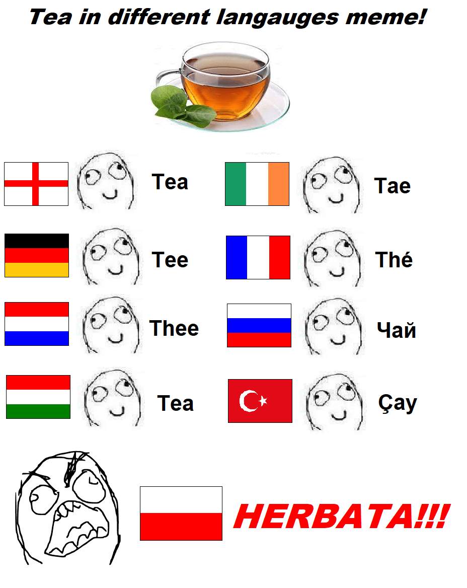 Tea in other Languages meme (by Vegetable_Look_4021 December 03, 2021