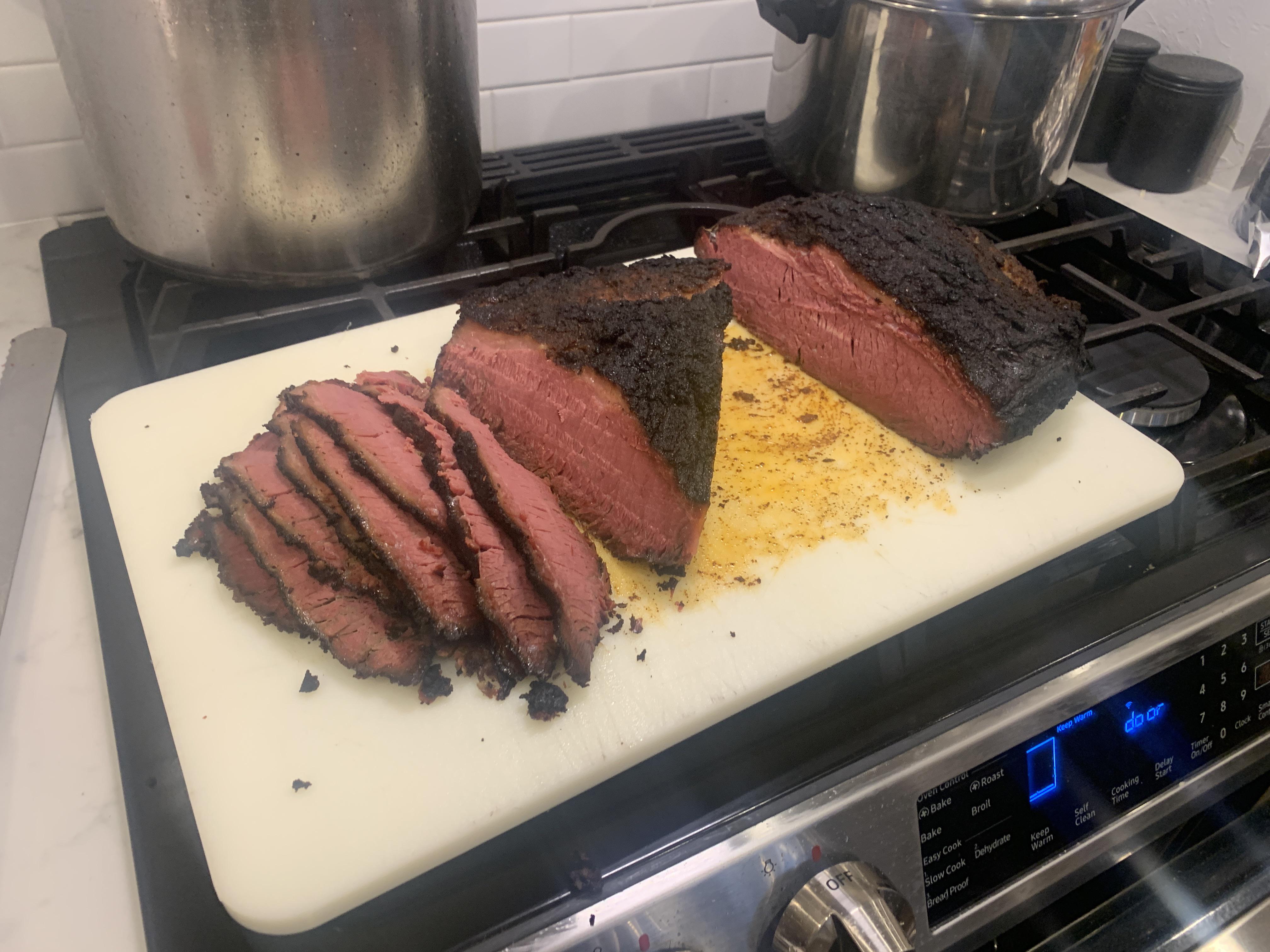 [homemade] 7 day brine smoked pastrami. r/food