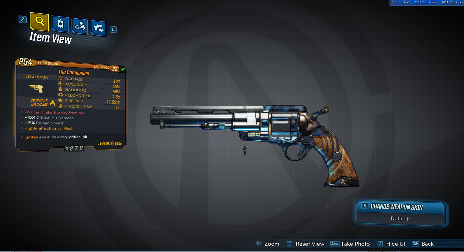 Best jakobs legendary pistol for crit build r/borderlands3