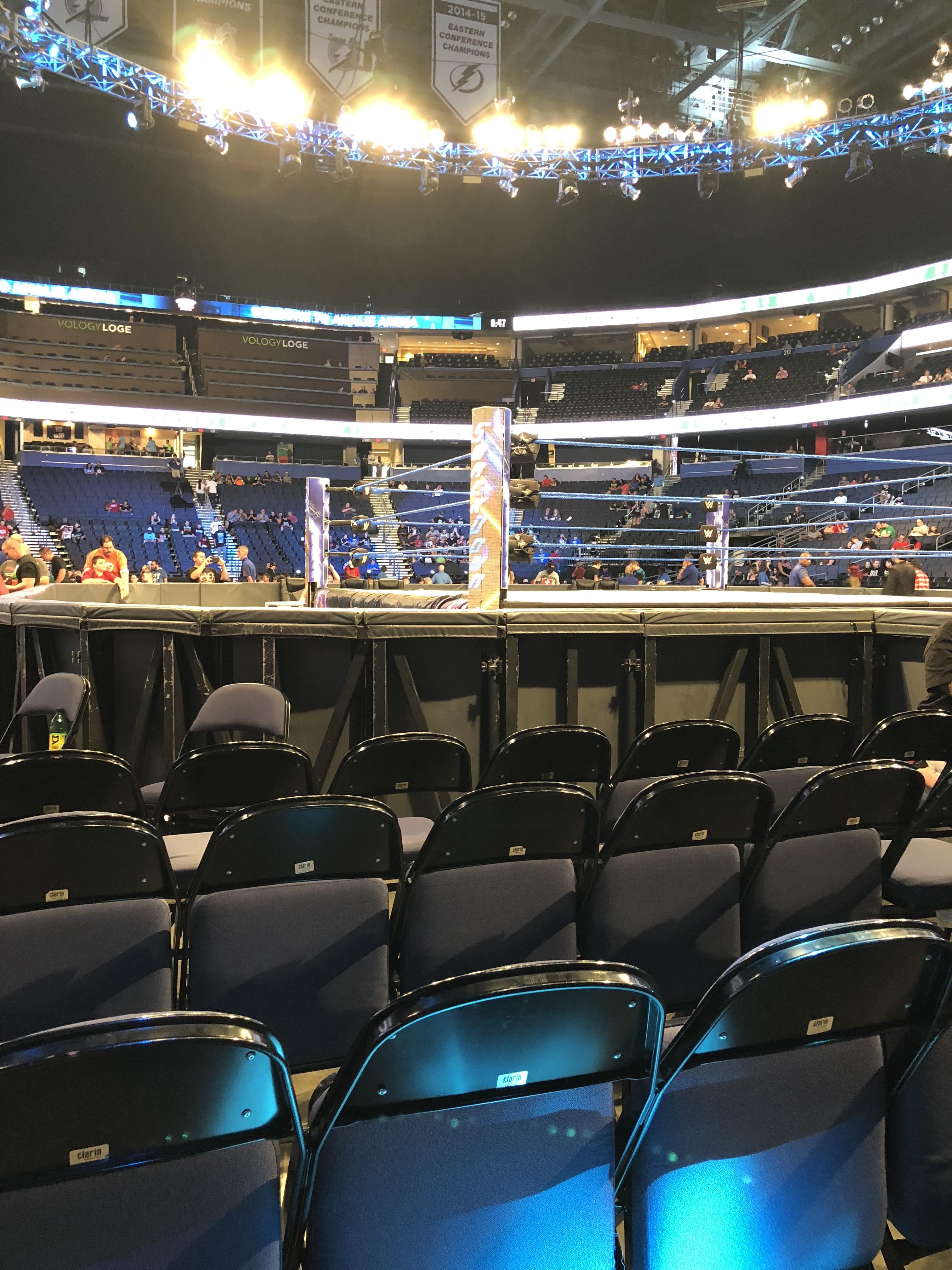 My seat for Smackdown r/WWE
