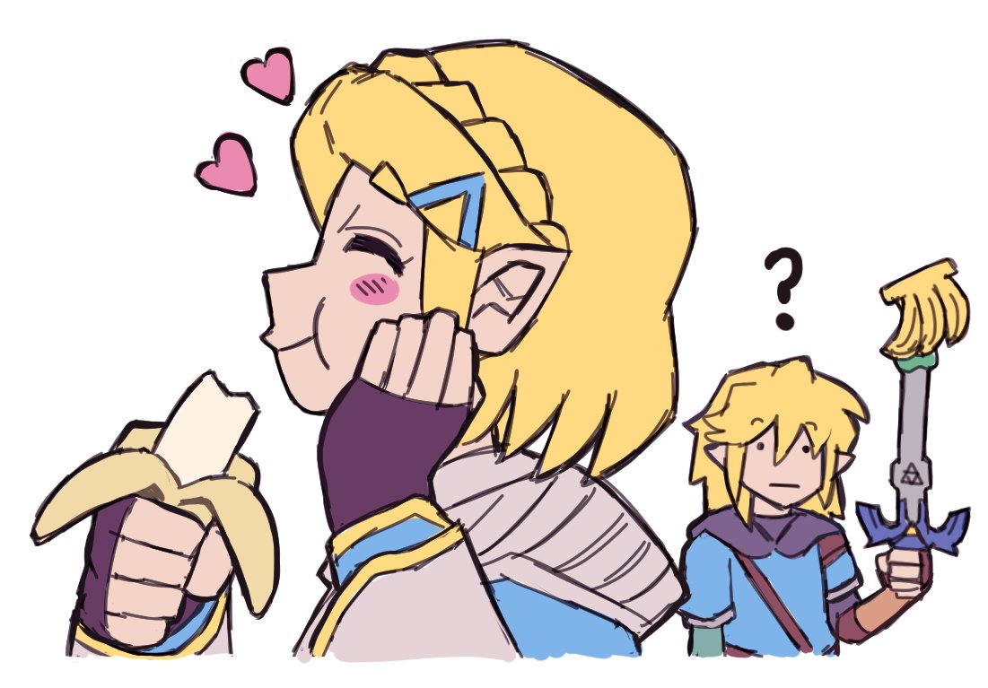 Zelda suddenly really likes Mighty Bananas r/ZeldaIsCute
