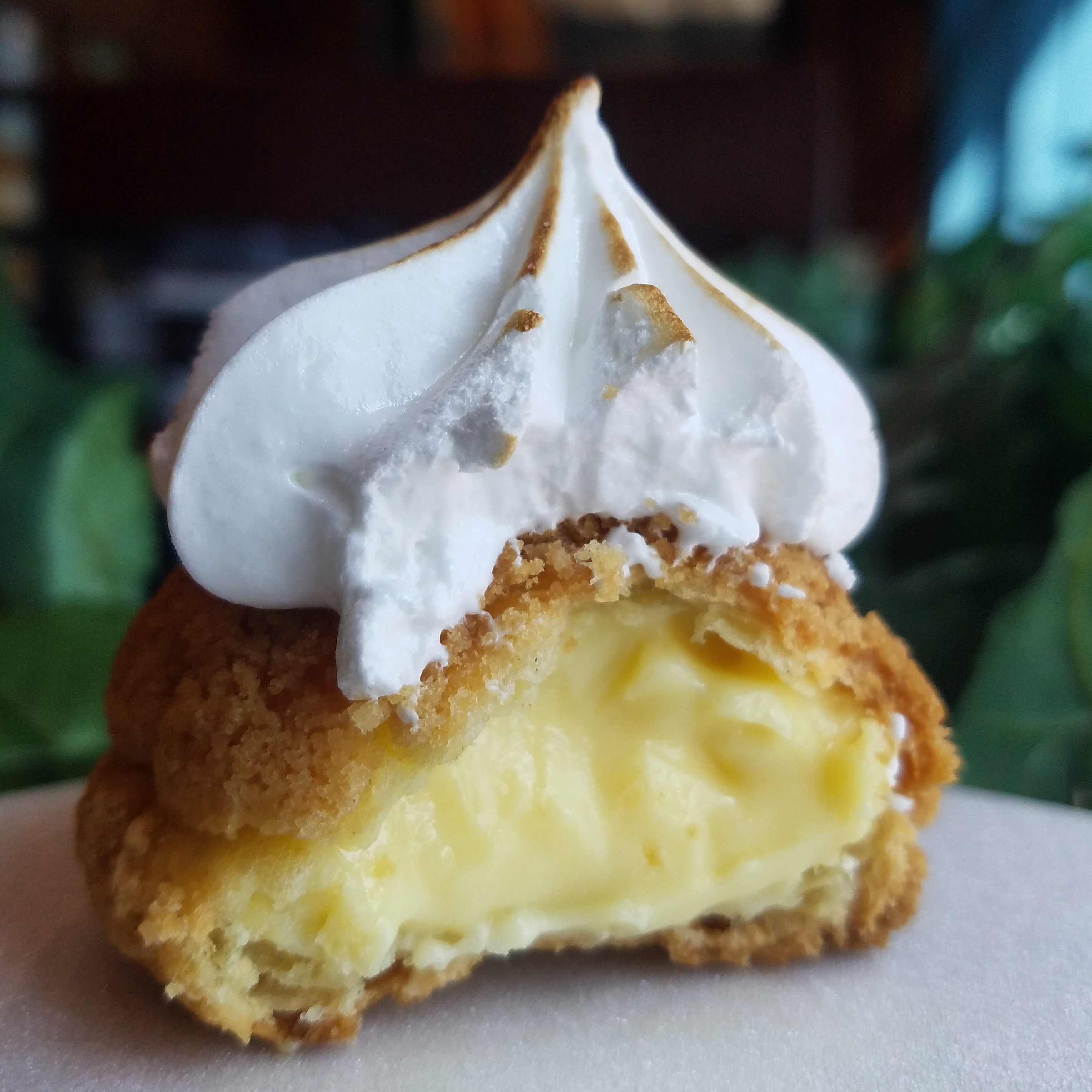 Lemon meringue cream puff r/ratemydessert