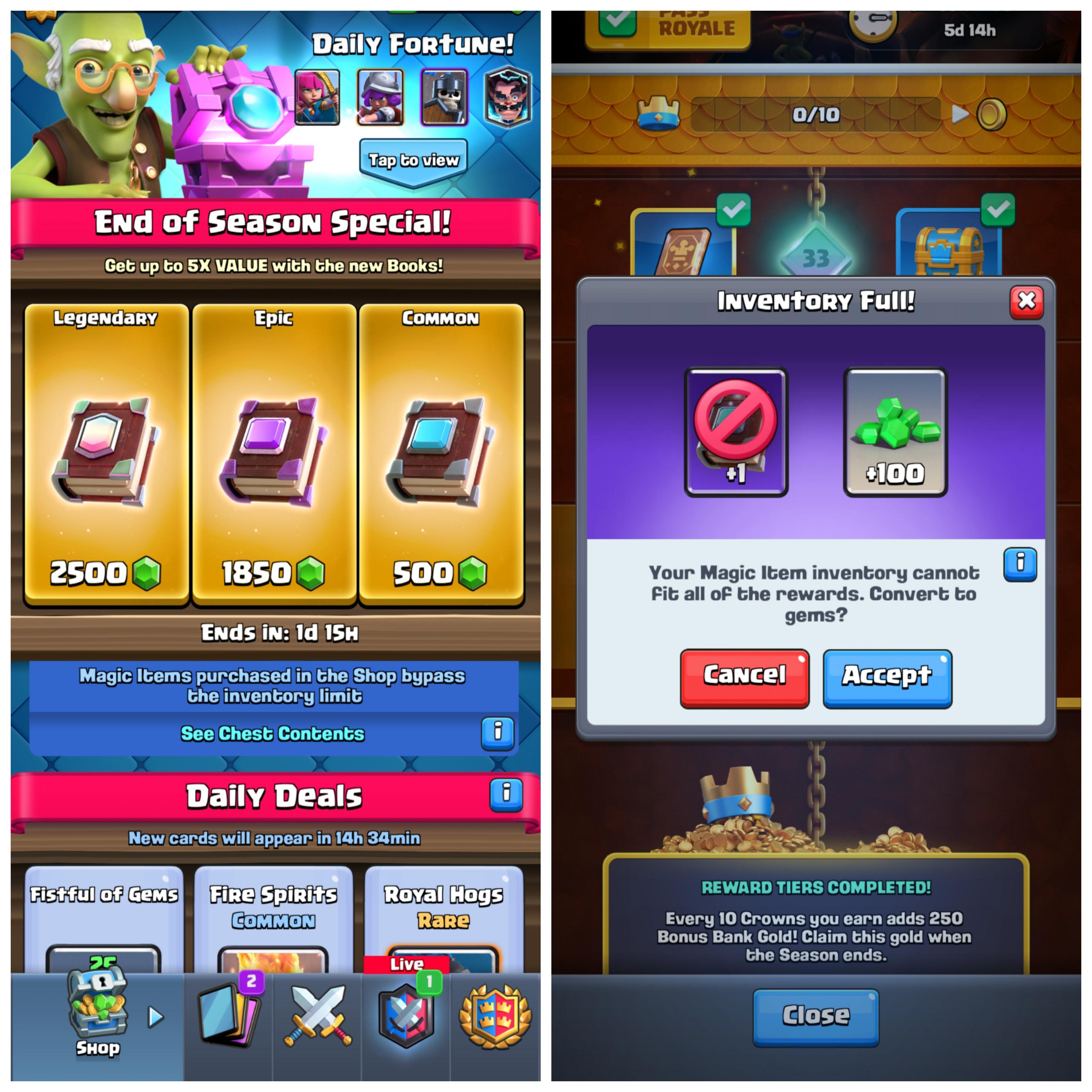 If Common Books are worth 500 gems, then why do we only get 100? r