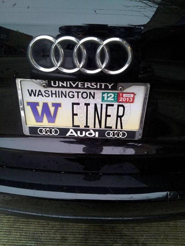 Clever license plate. Seattle