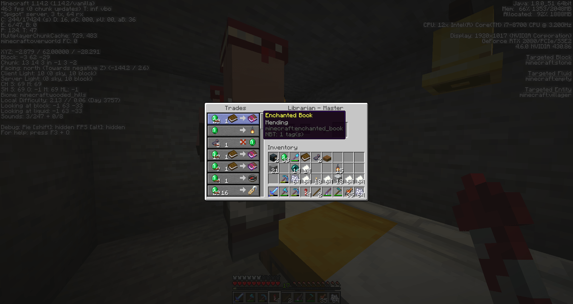 Mending books for 1 Emerald r/Minecraft