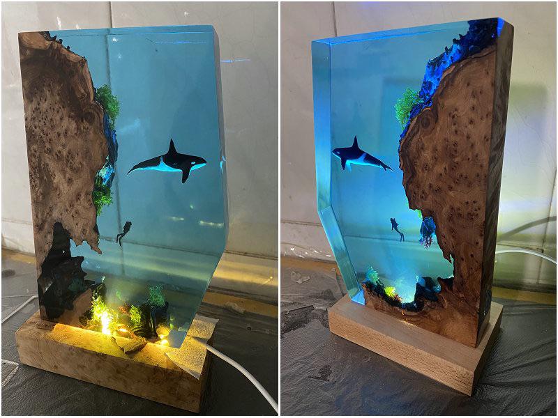 Ornament, Benjamin, resin/wood, 2022 Art