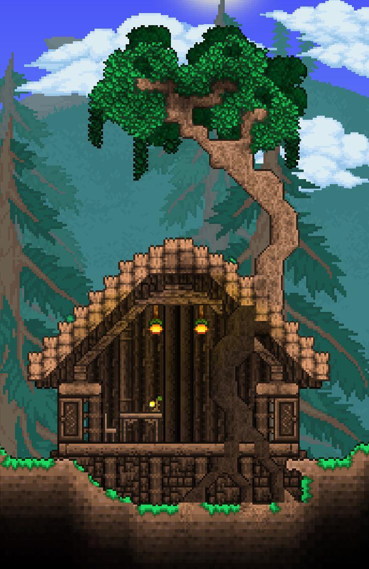 I made a small house in Terraria, hope you like it! r/Terraria