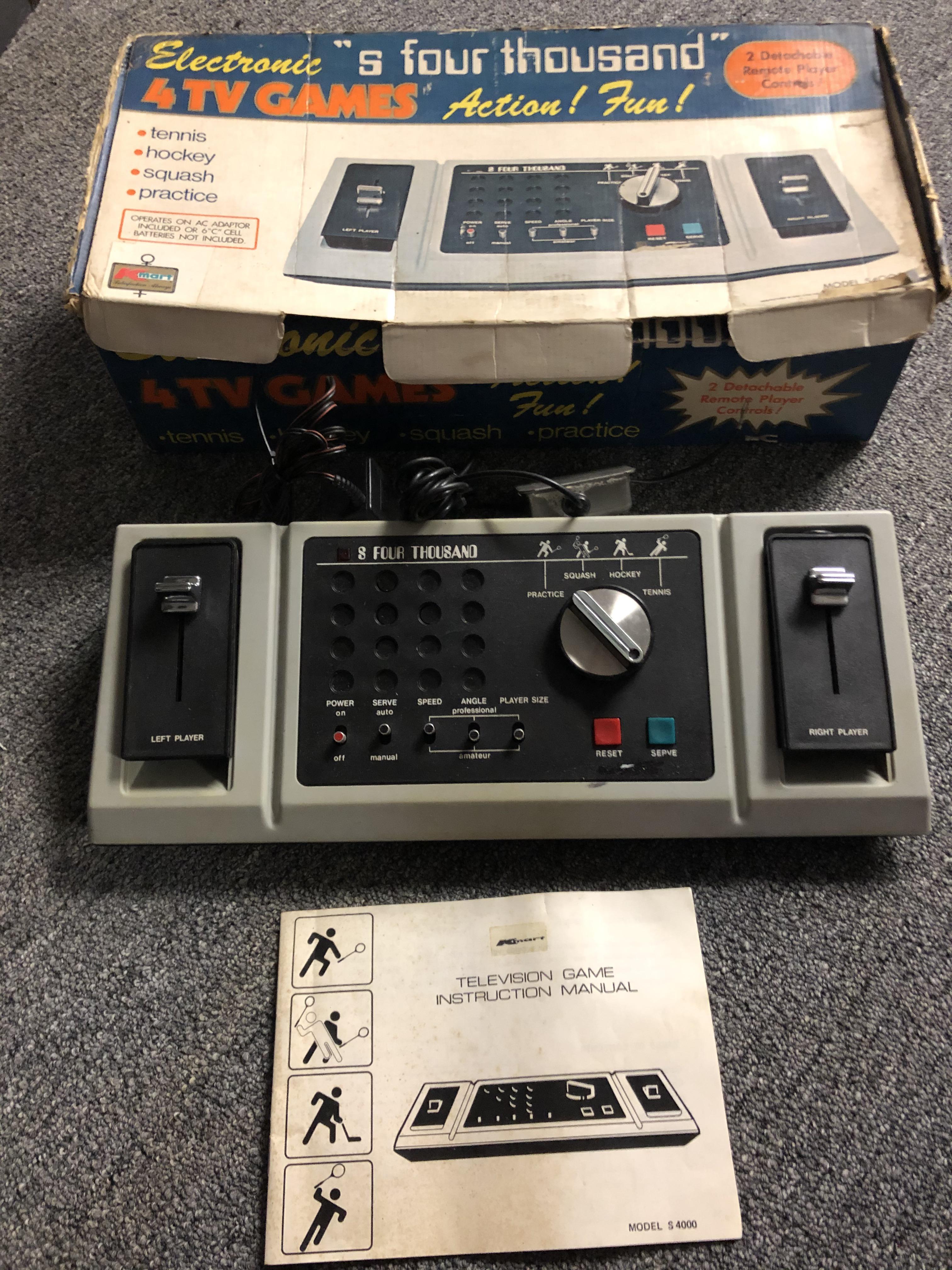 Vintage Tennis Game On Television