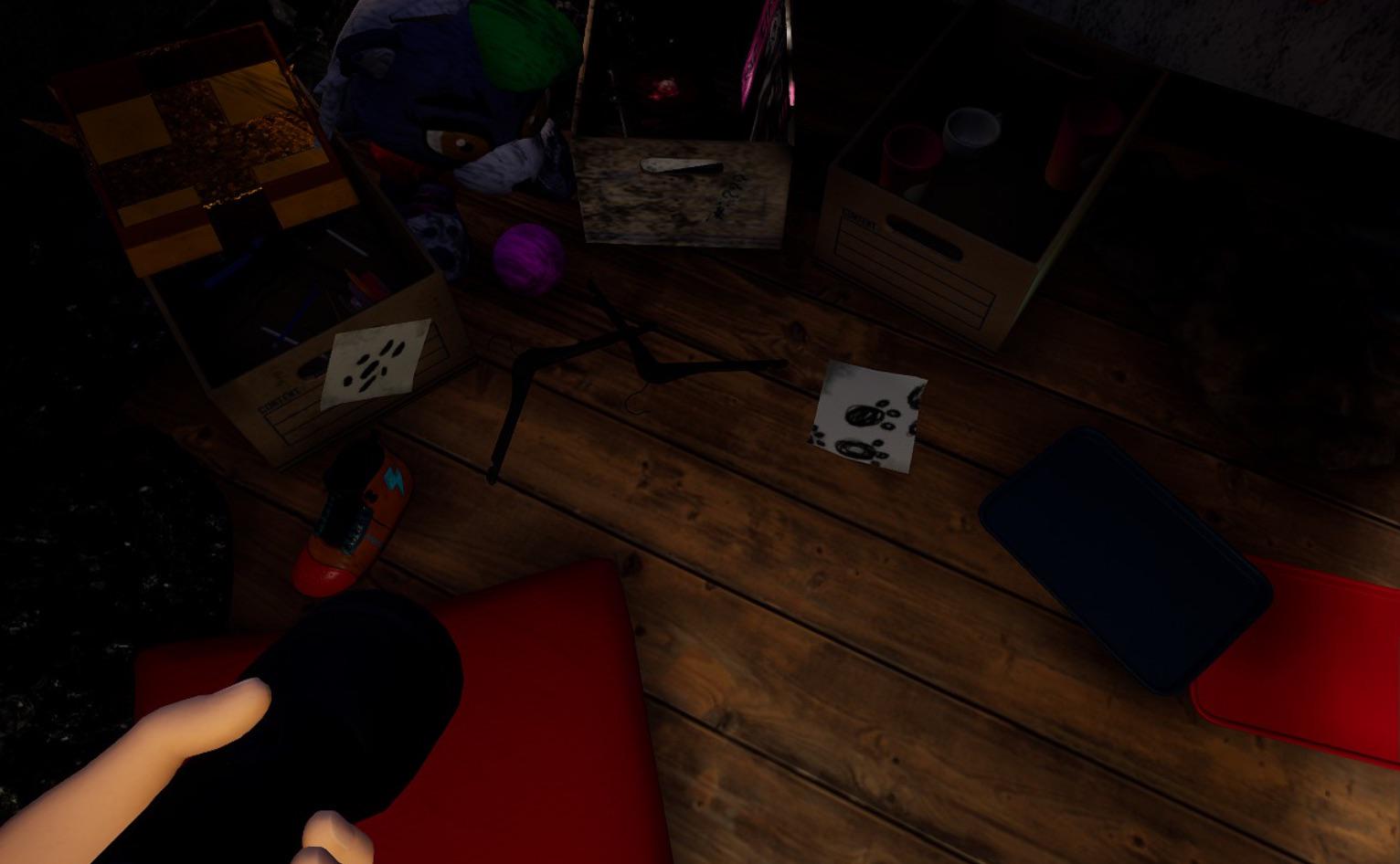 Two of the Ruin sticky notes (the spots and the footprints) can be