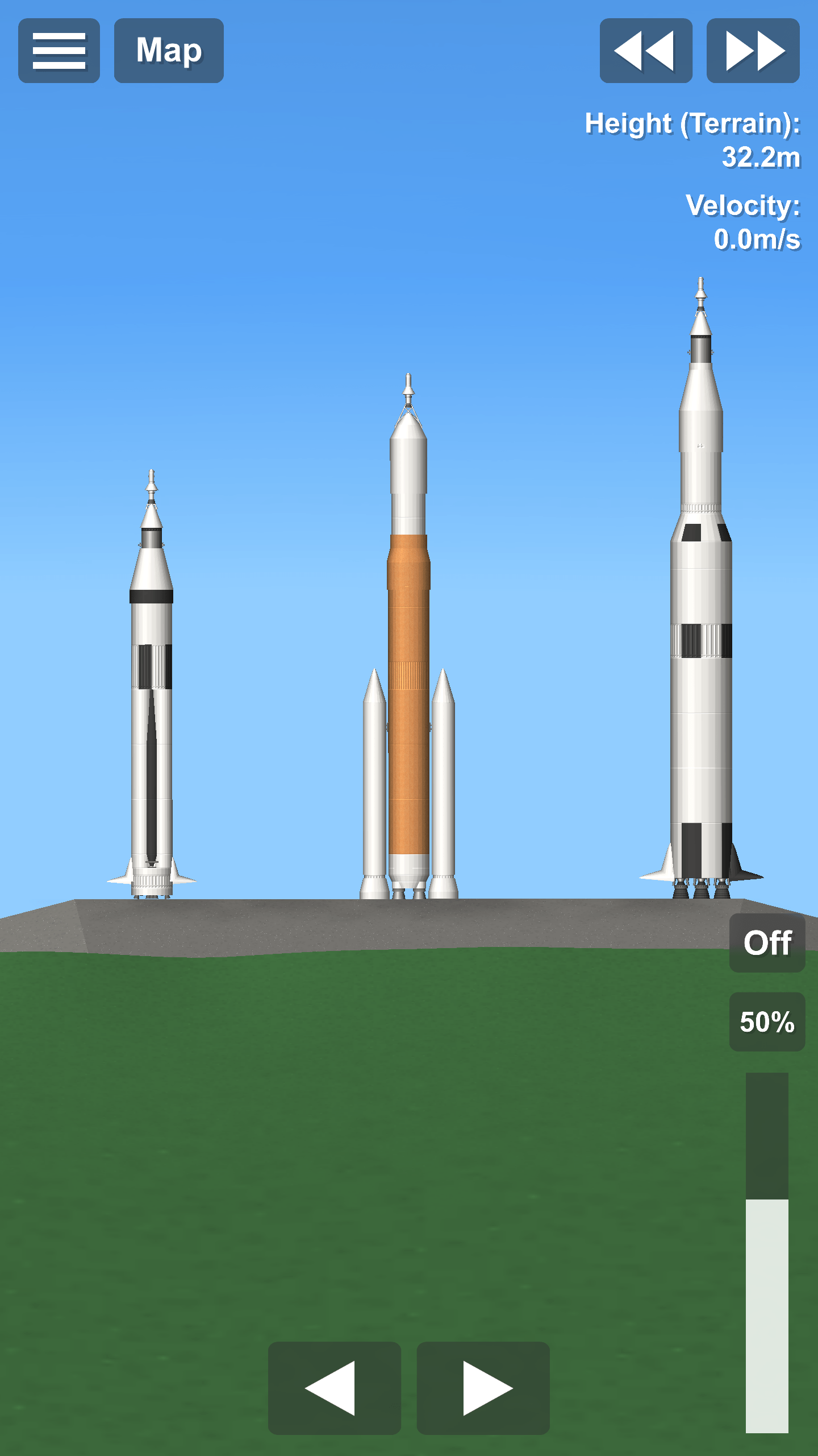 My Saturn 1b, SLS, and Saturn V r/SpaceflightSimulator