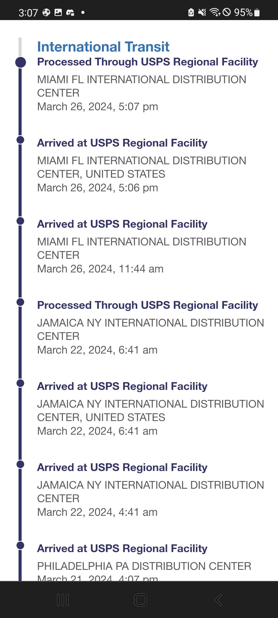 MIAMI FL INTERNATIONAL DISTRIBUTION CENTER