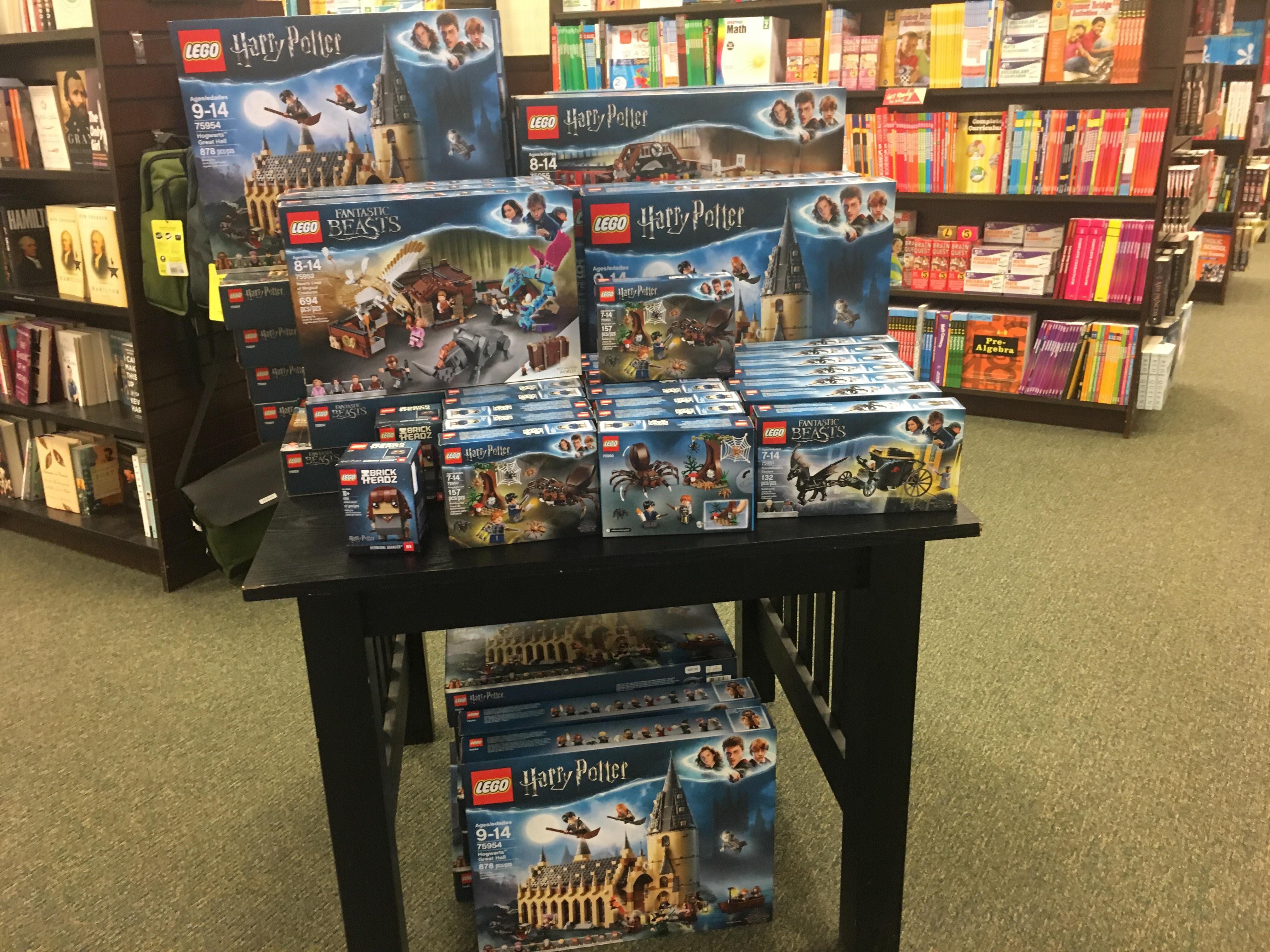 Huge LEGO Harry Potter display at my local Barnes and Noble lego