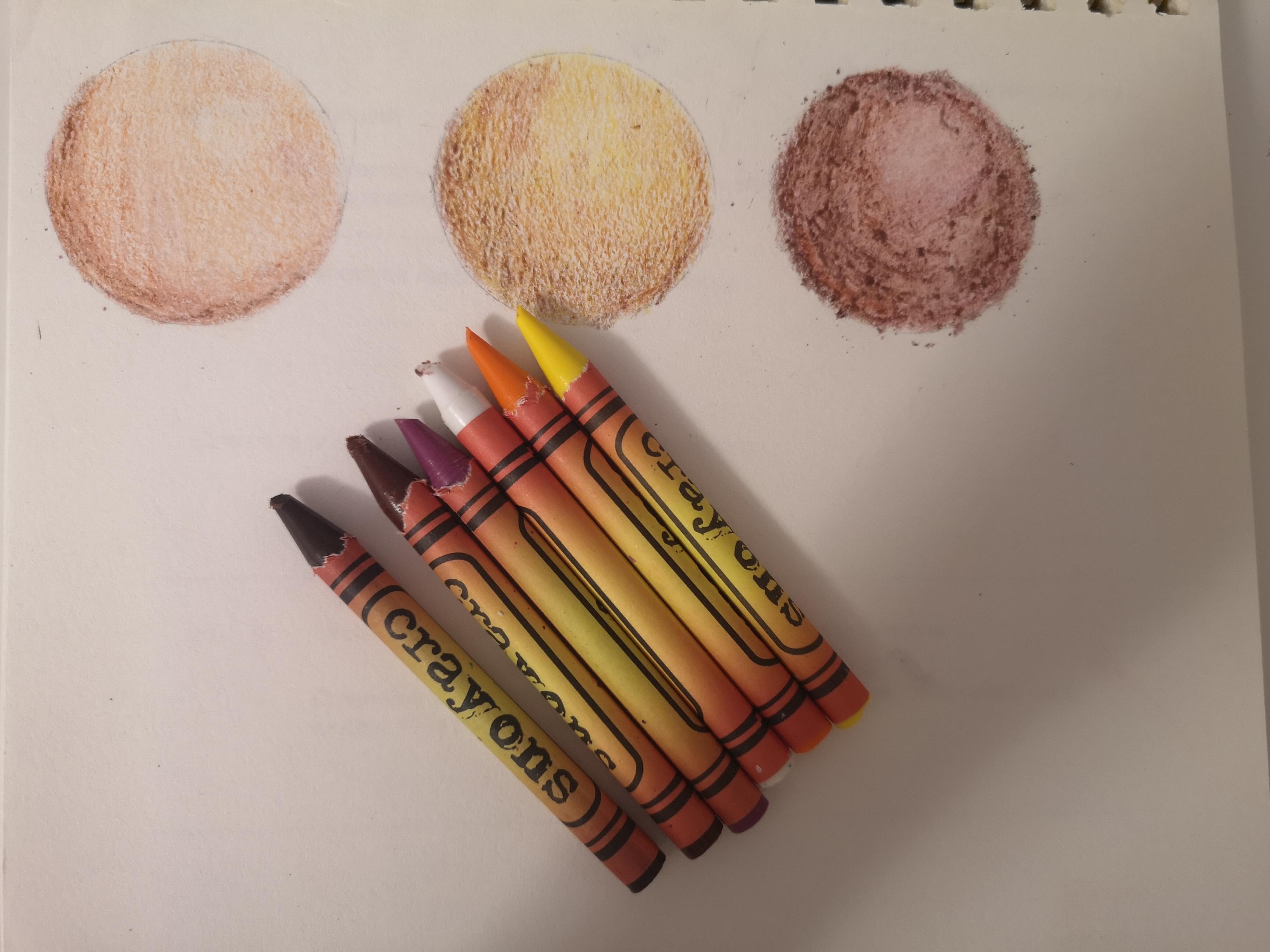 Attempting coloring skin colors using crayons r/learntodraw