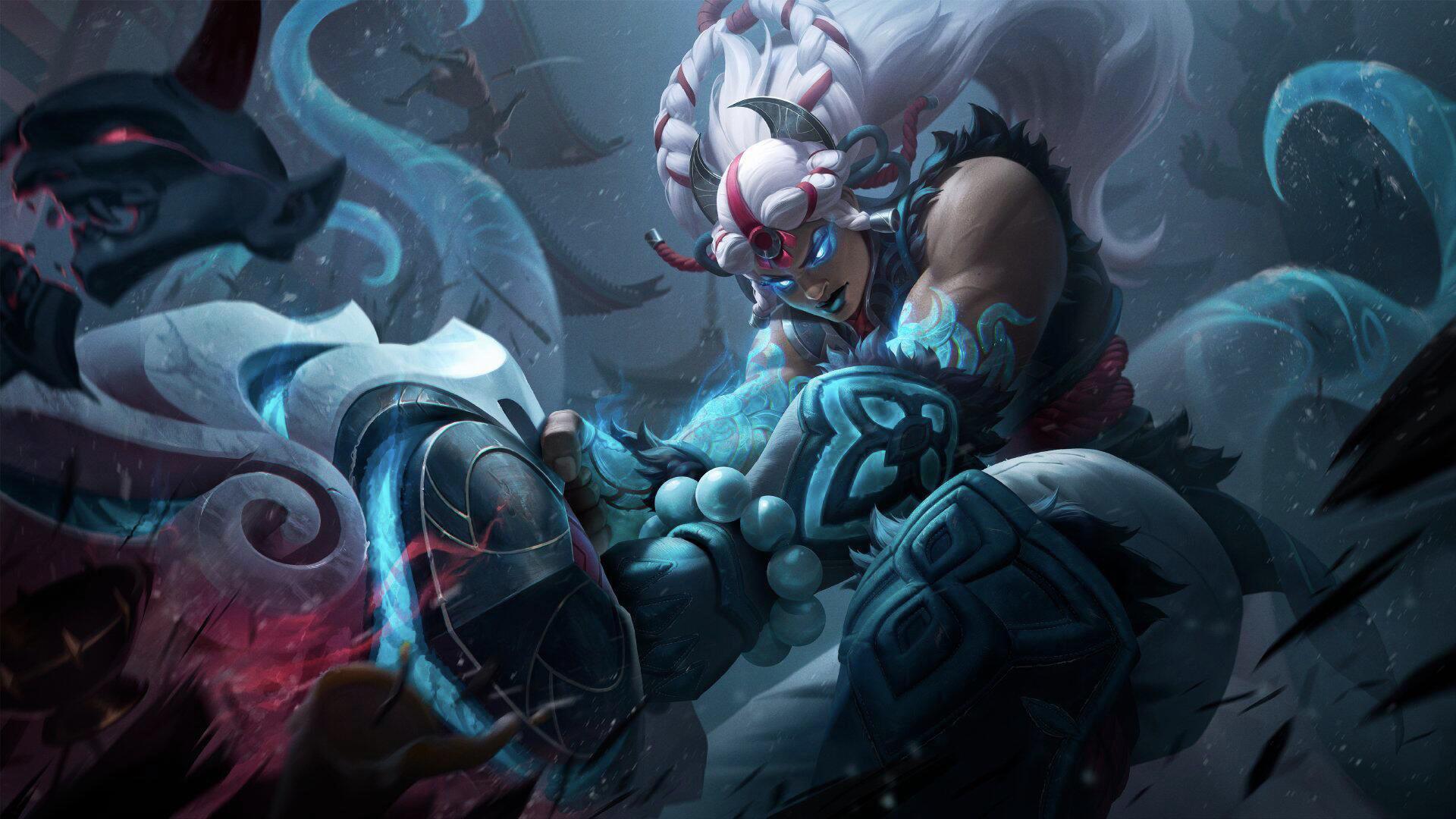 Snow Moon Illaoi Splash Art ️🌙 r/Illaoi