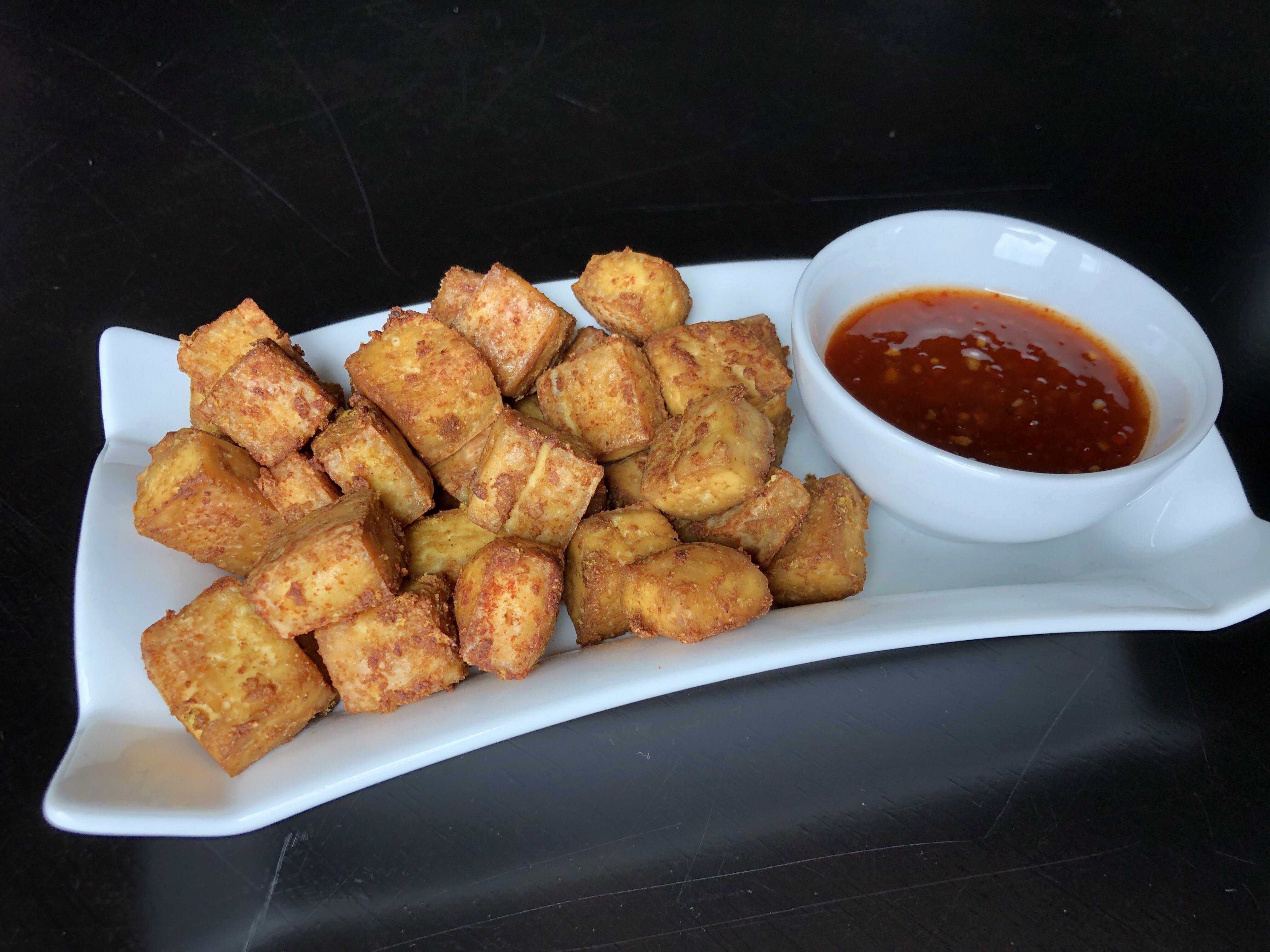 Crispy Tofu Bites r/veganrecipes