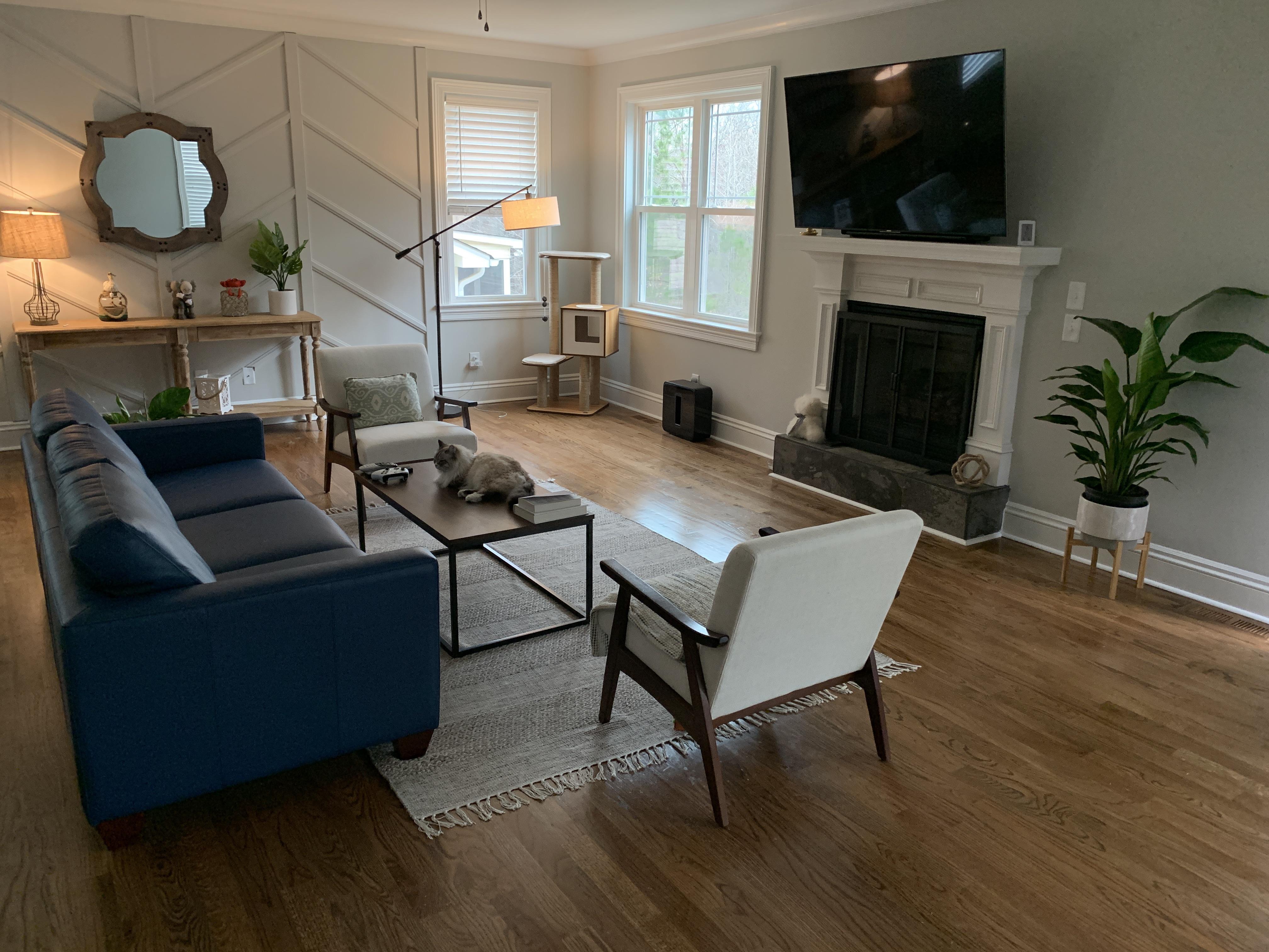 Transitional living room in Raleigh, NC r/AmateurRoomPorn