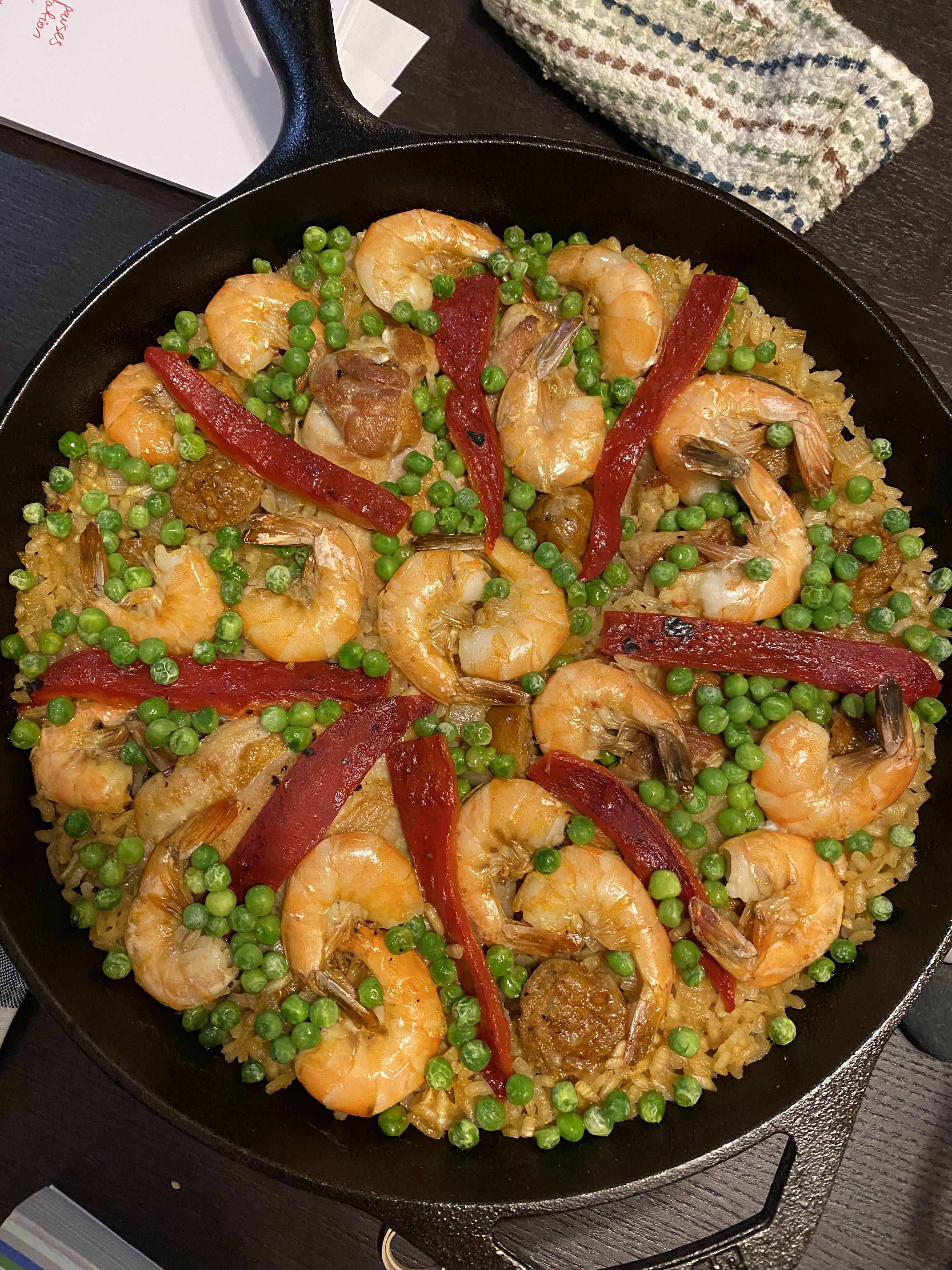 Not the most authentic paella, but still the best meal I’ve ever made