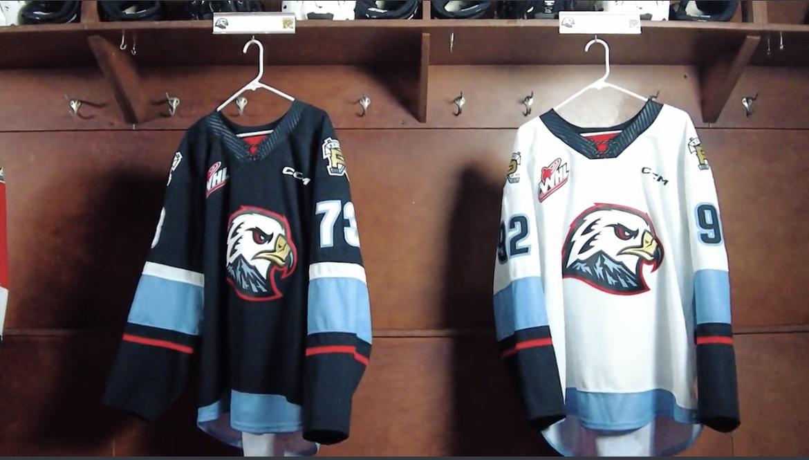 The Portland Winterhawks new home and away jerseys look familiar for