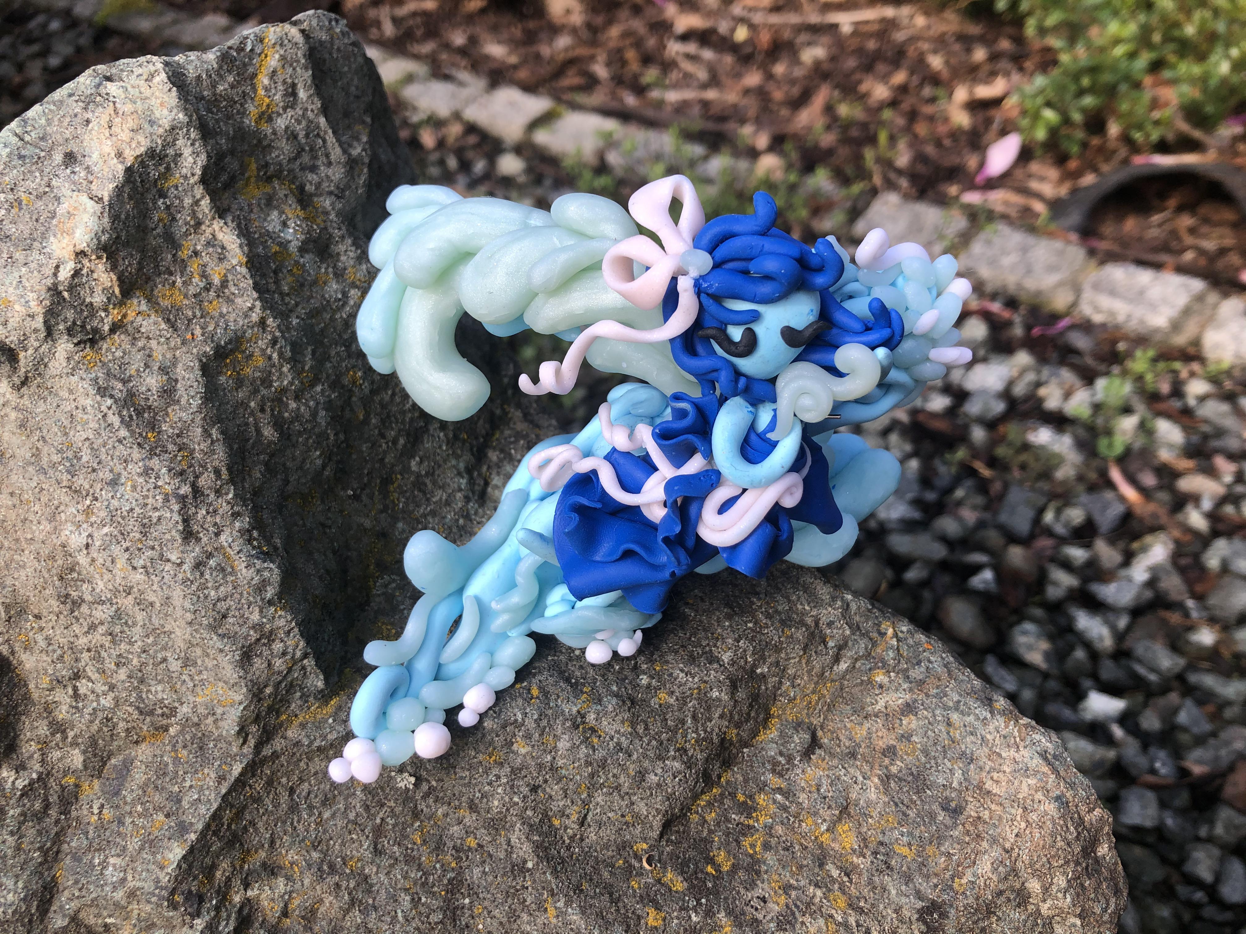Lapis clay sculpture! It was pretty hard to make, I hope you guys like