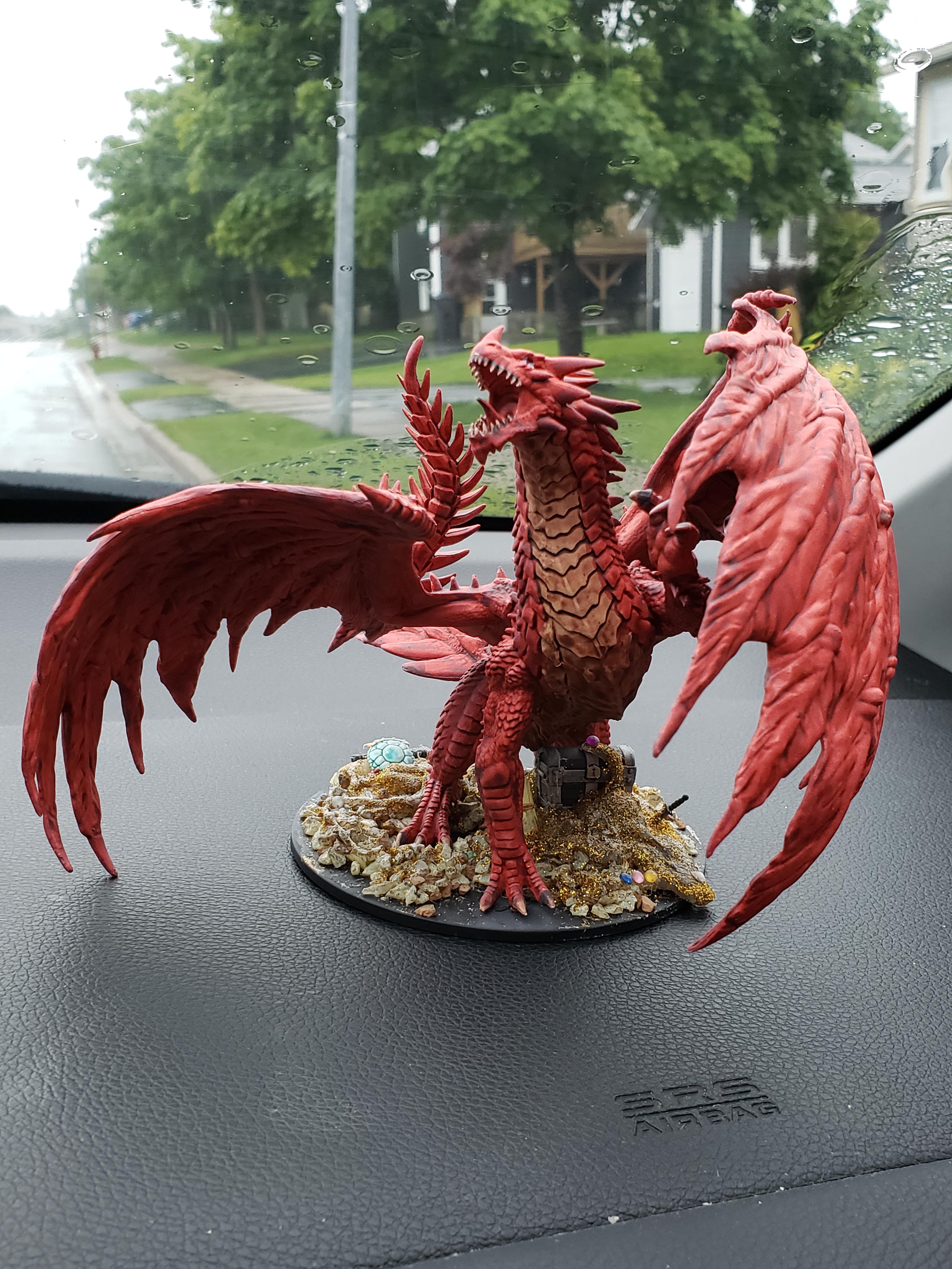 Red Dragon I painted as a commission! r/minipainting