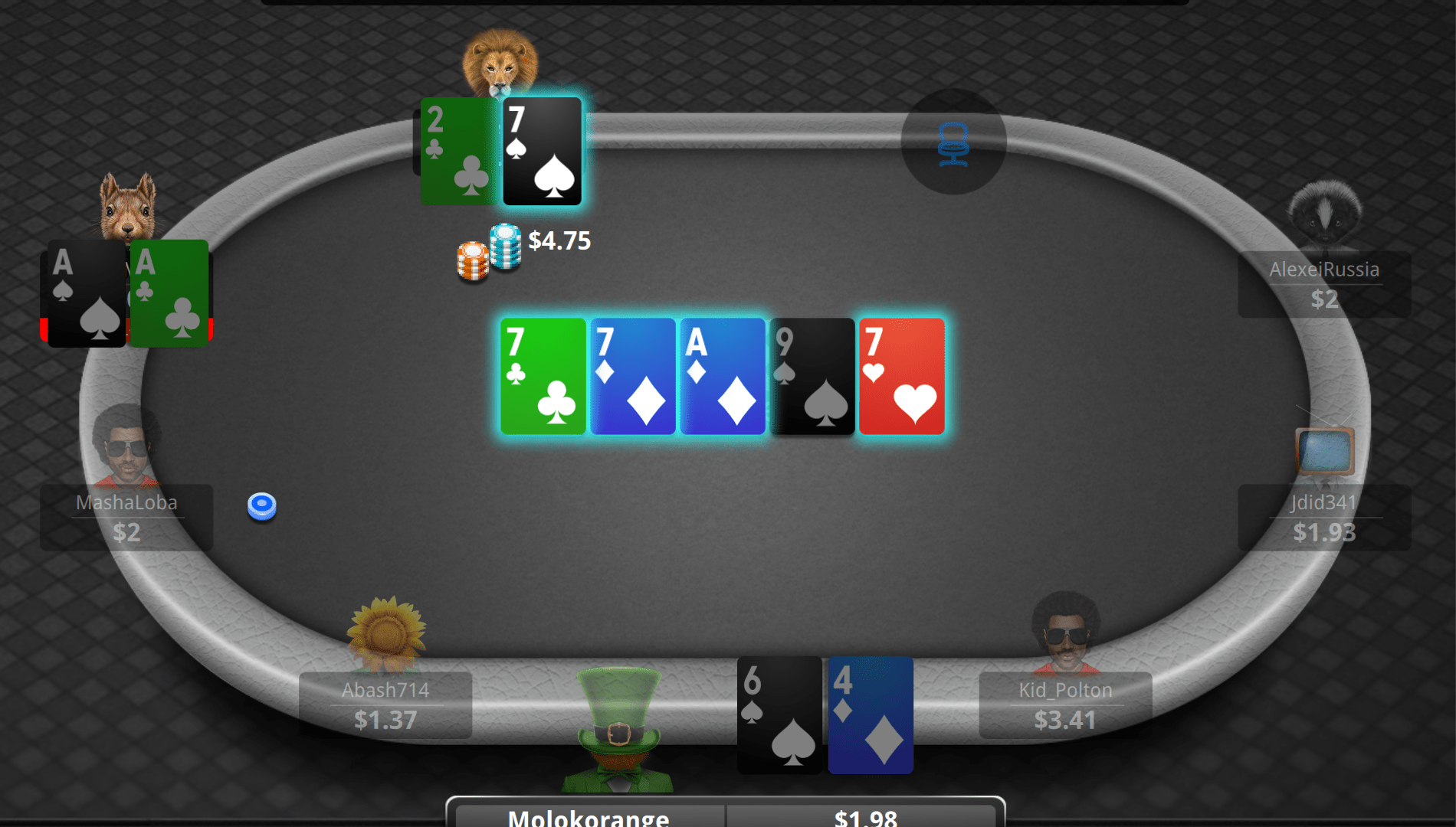 Pocket Aces loses to 72o [F] r/poker