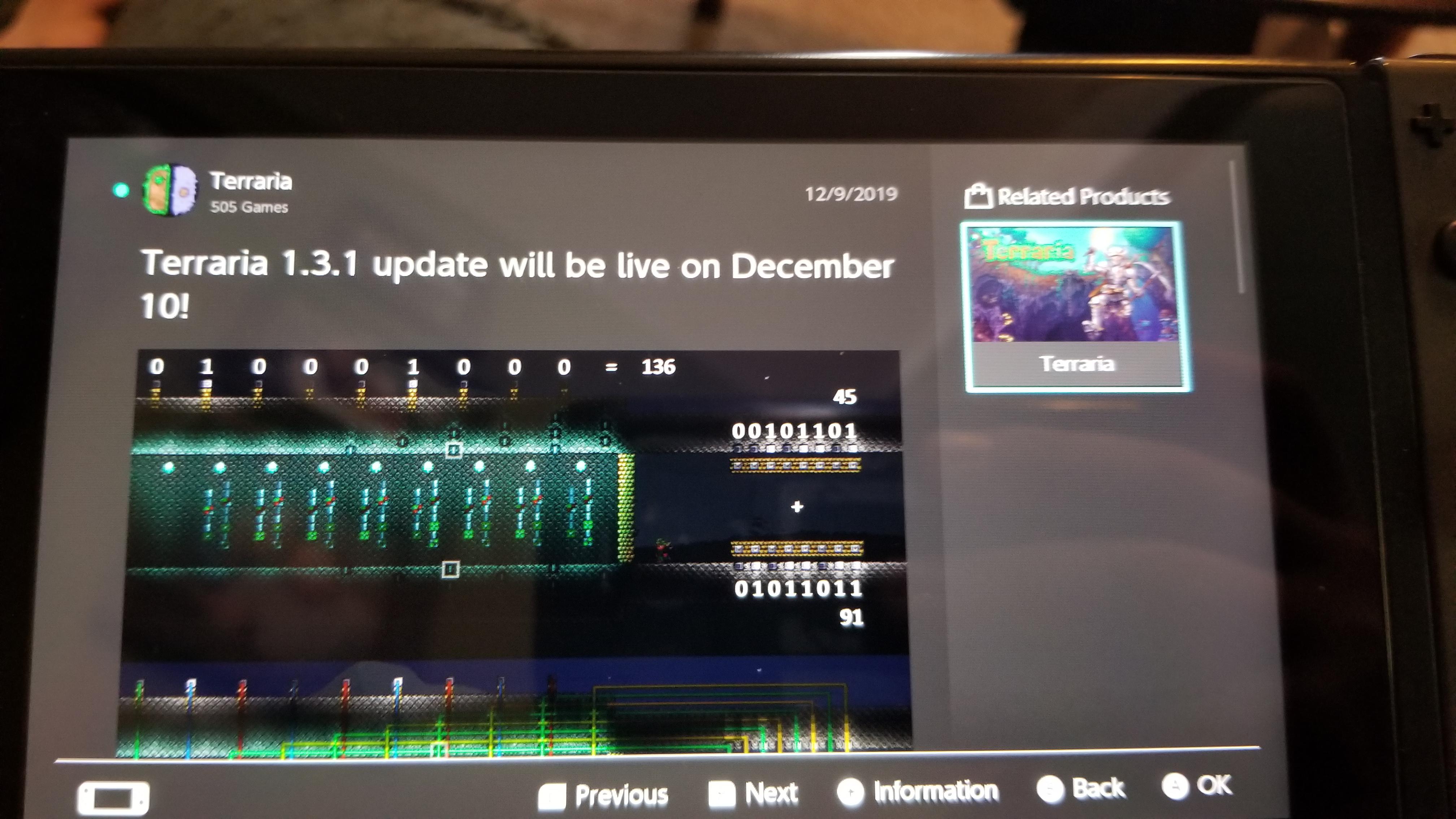 Terraria 1.3.1 coming to Nintendo Switch today! r/Terraria