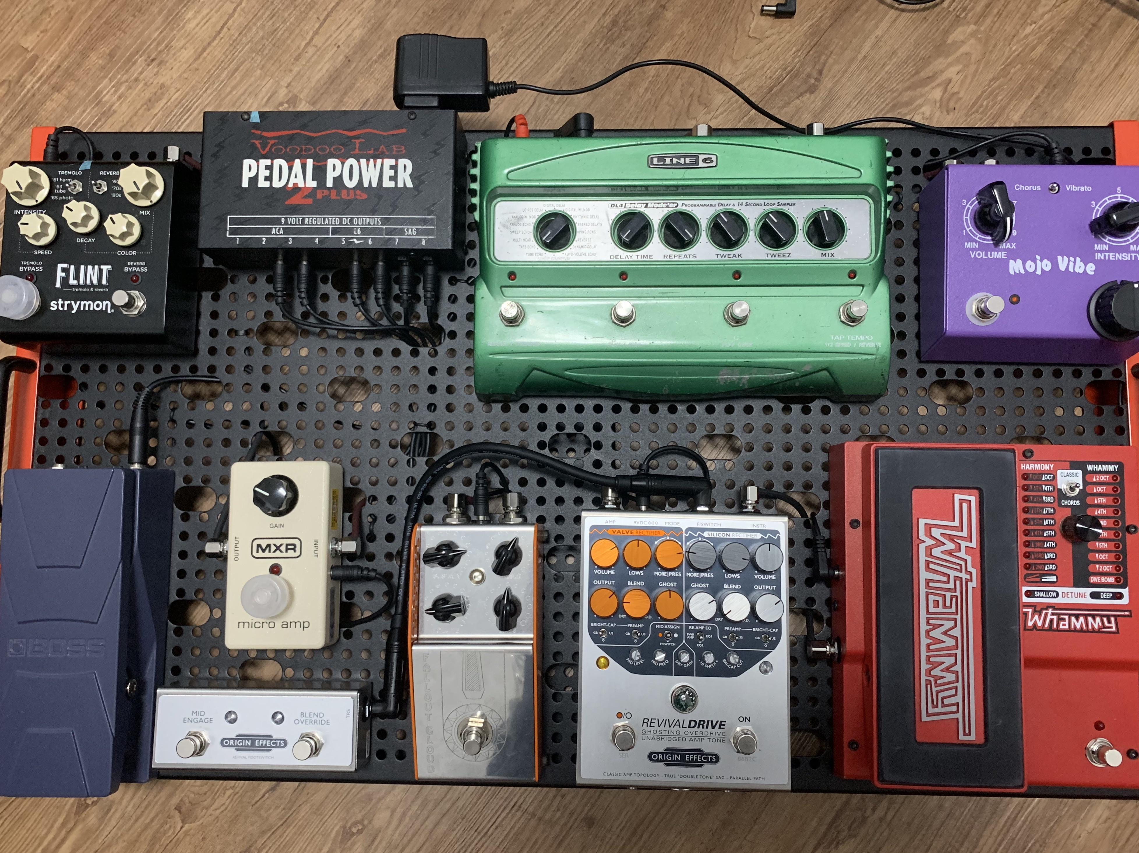 How you guys put fuzz in the signal chain? I put my fallout cloud muff fuzz after revival drive