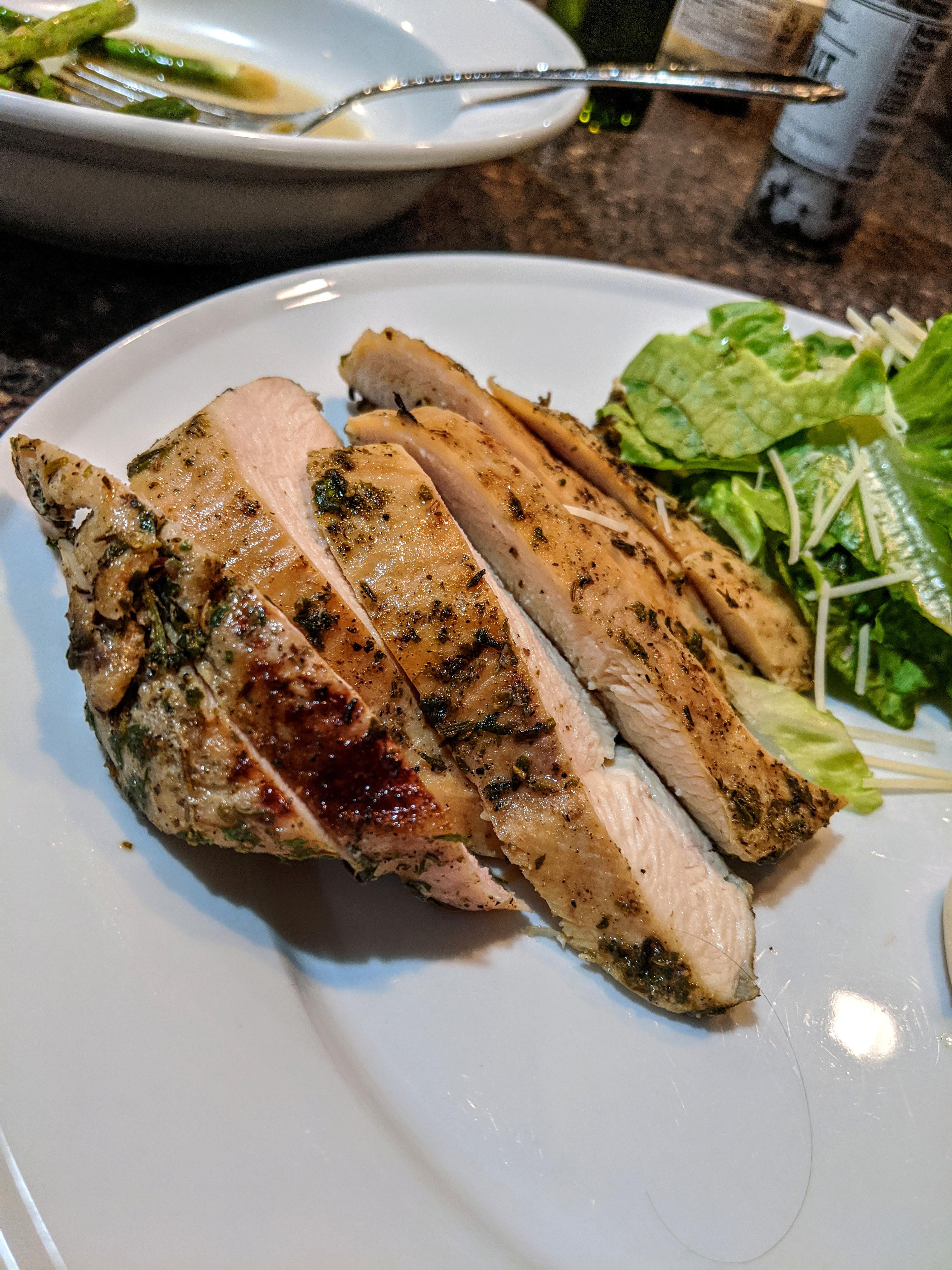 [Homemade] Herbs de Provence Chicken Breast r/food