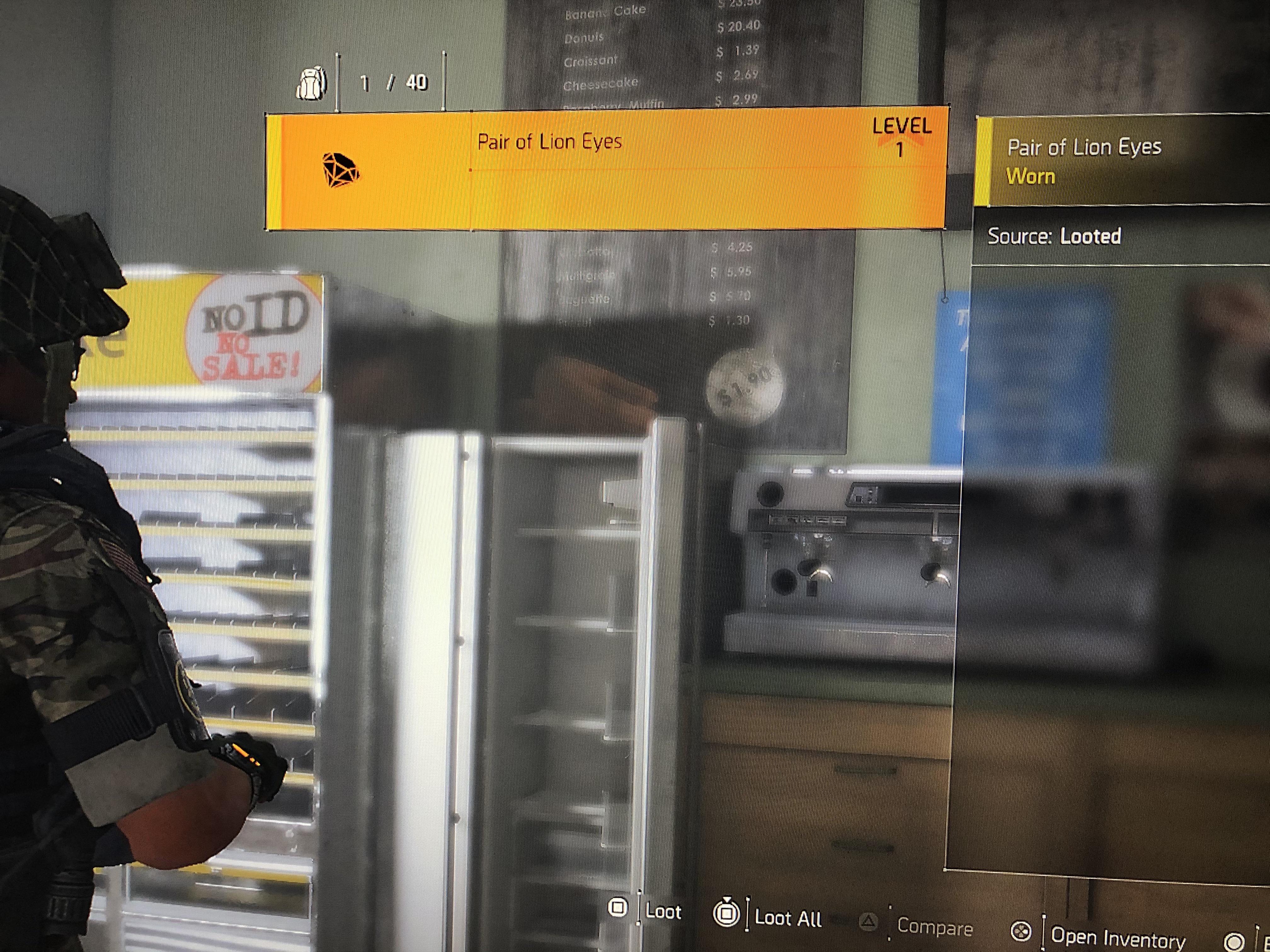 Found a pair of lion eyes... ¯\_(ツ)_/¯ r/thedivision
