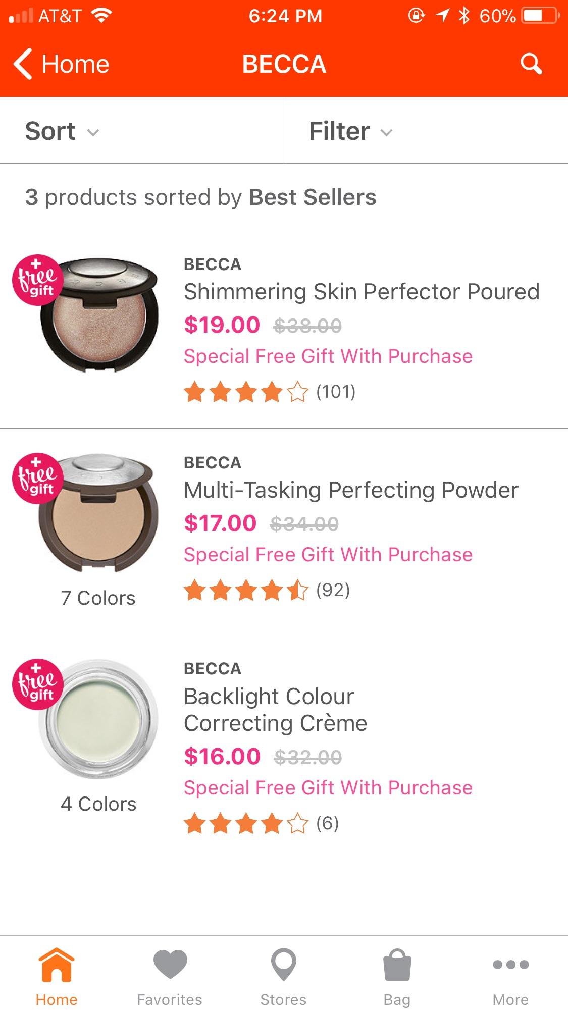 Ulta new sale items from Becca added today r/MUAontheCheap