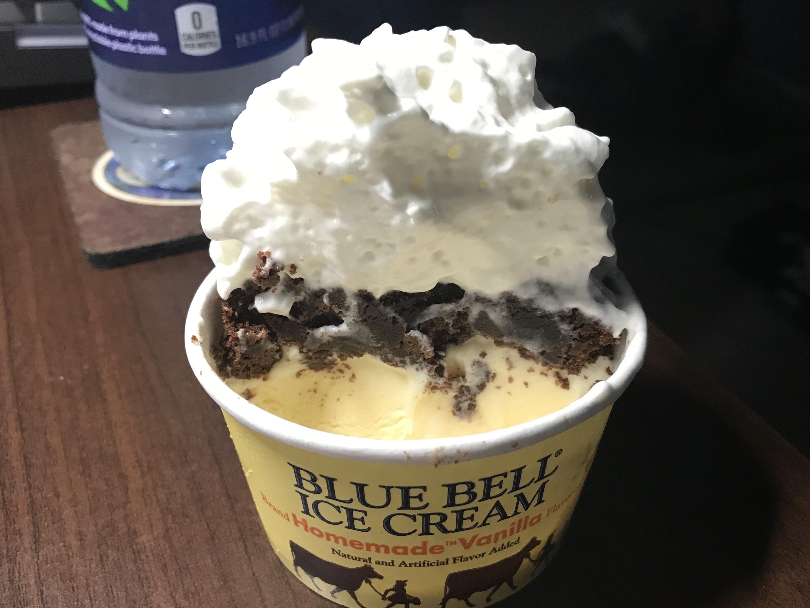 3oz Blue Bell Vanilla Ice Cream with a 40mg THC Blue Dream infused