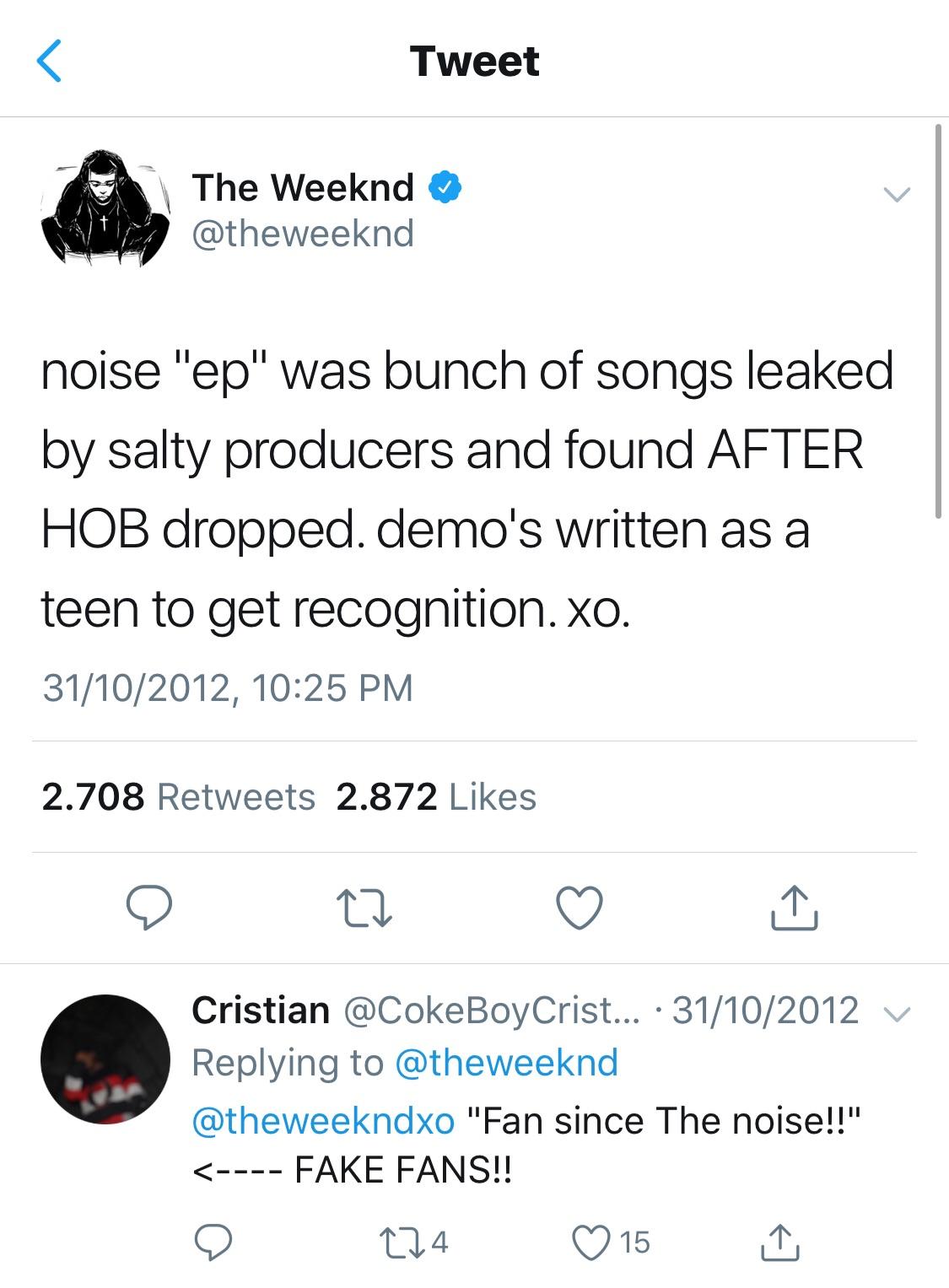 Just a reminder that anyone who says they’ve been fans since the noise