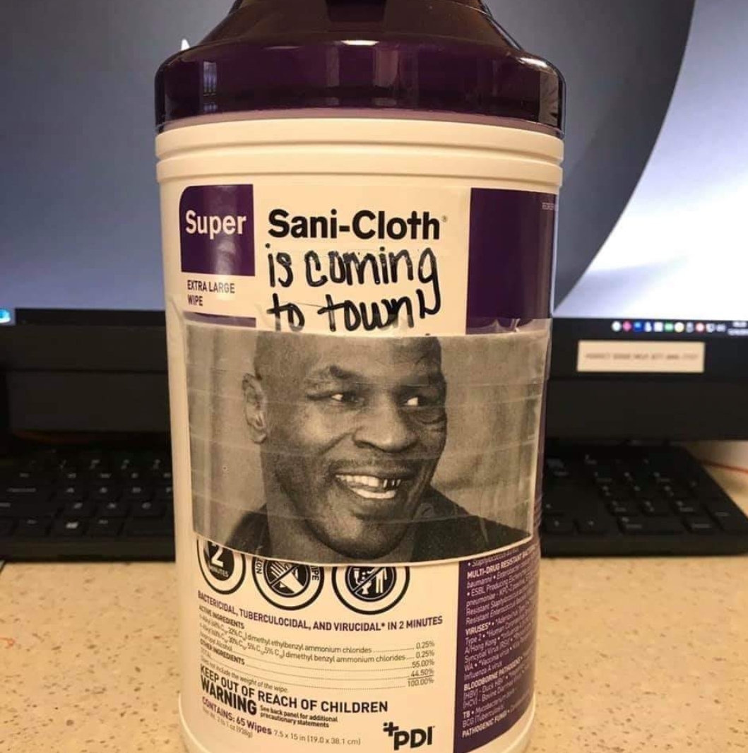 Sani-cloth is coming to town : r/funny