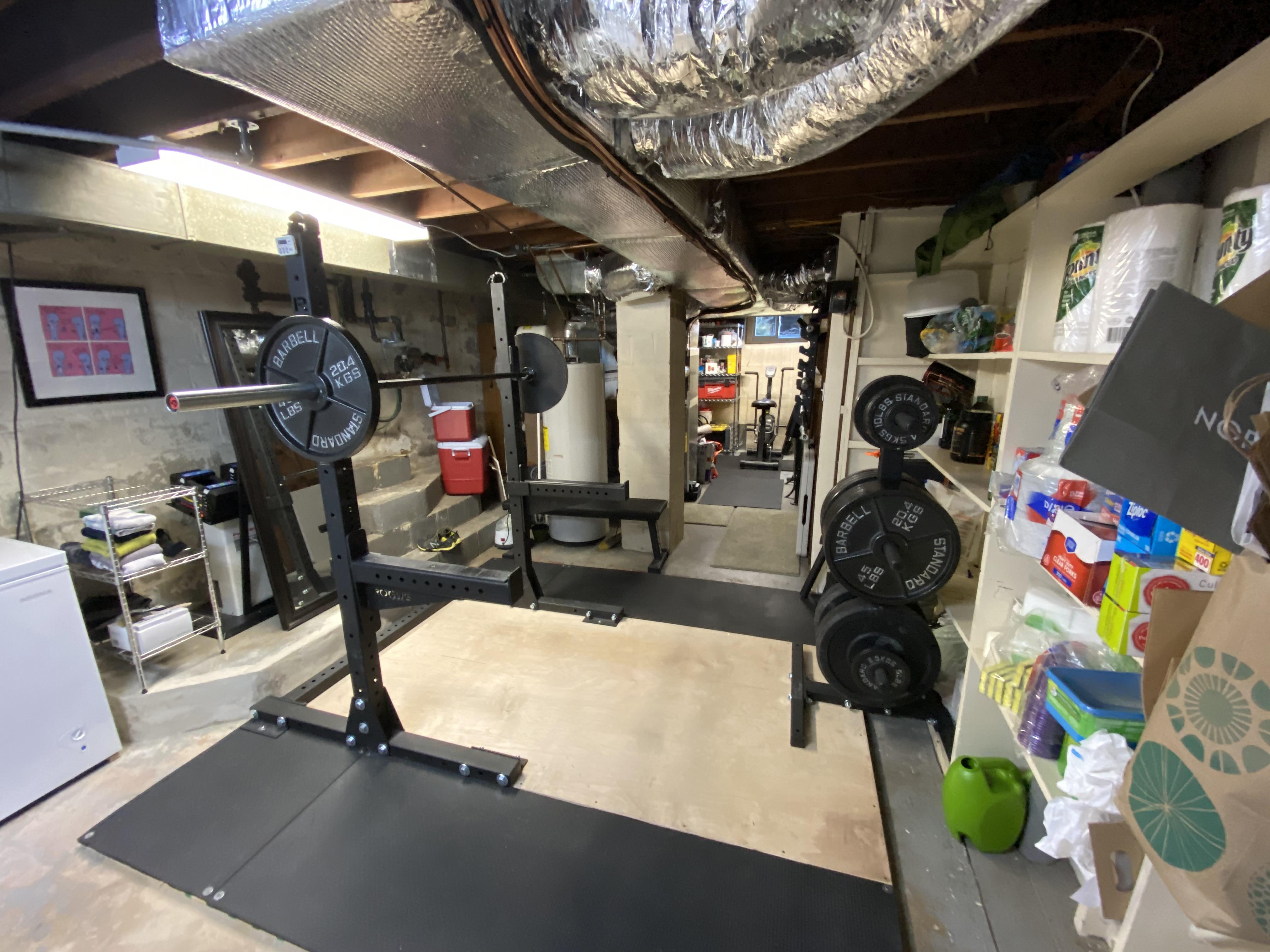 Small utility room home gym r/homegym