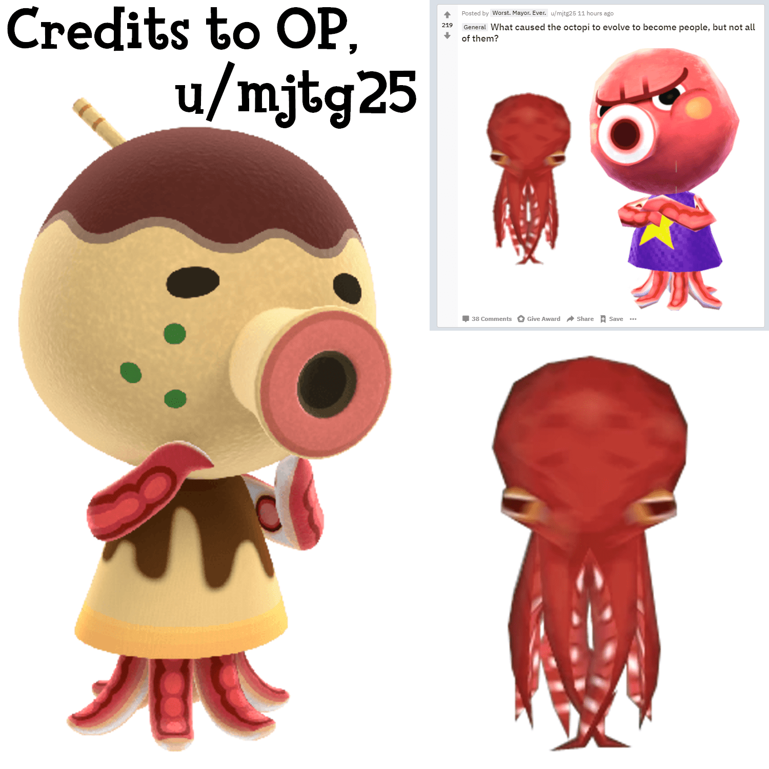 RESPONSE QUESTION Octopus villagers debuted before the ocean creature