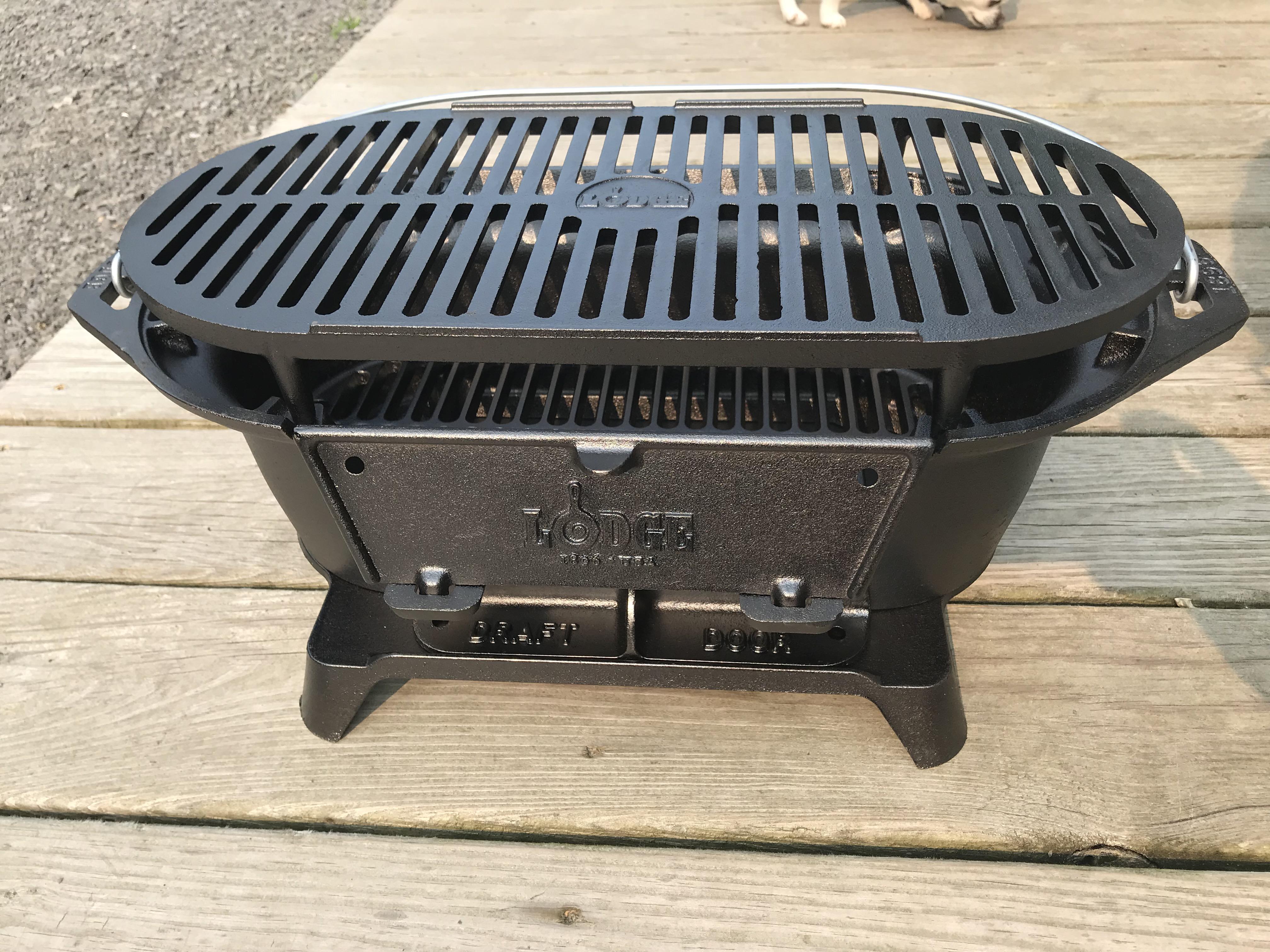 Lodge Charcoal Grill bought for RV Camping. Any tips? r/castiron