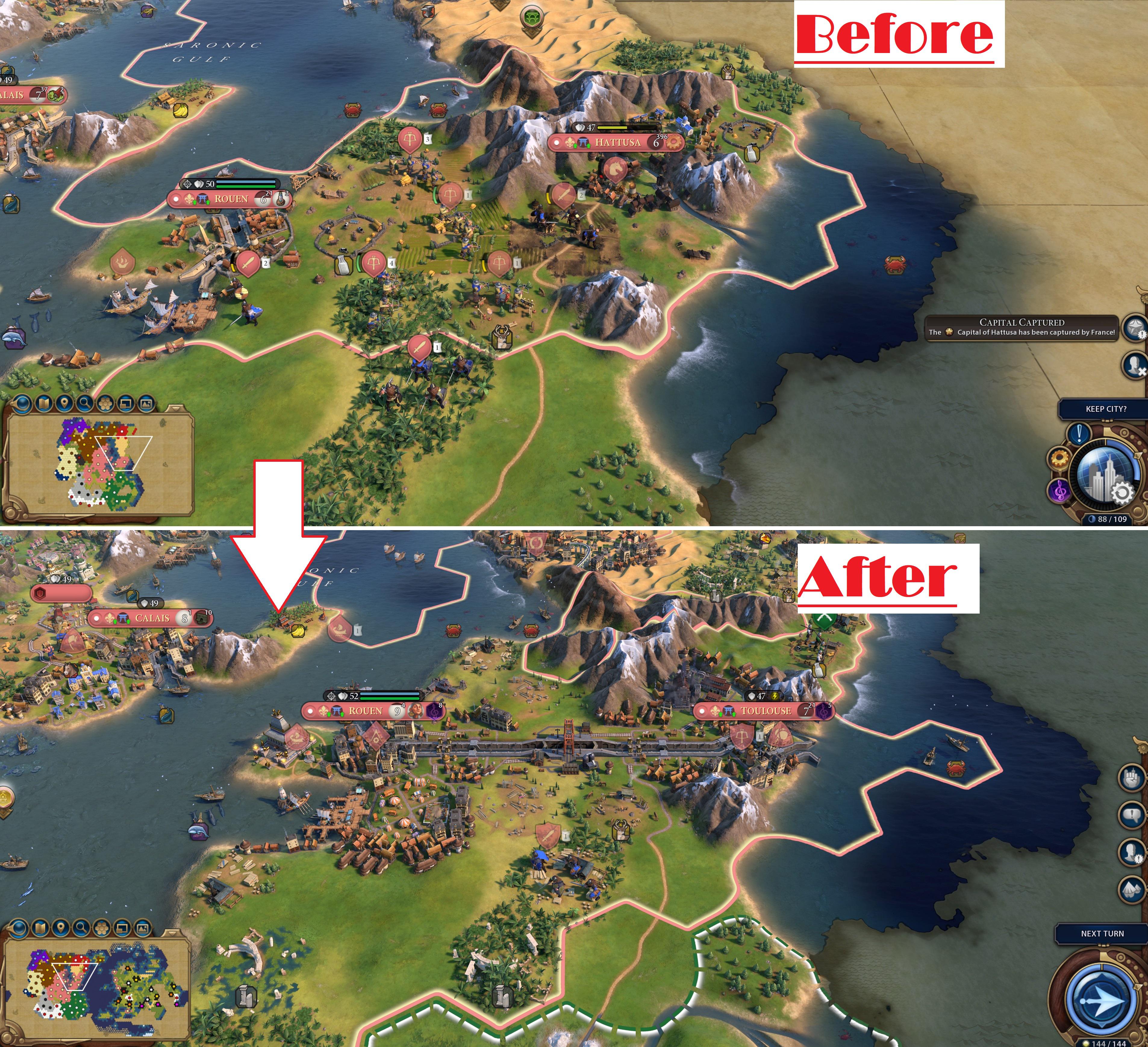 Razed a City state in order to build the Panama Canal r/civ