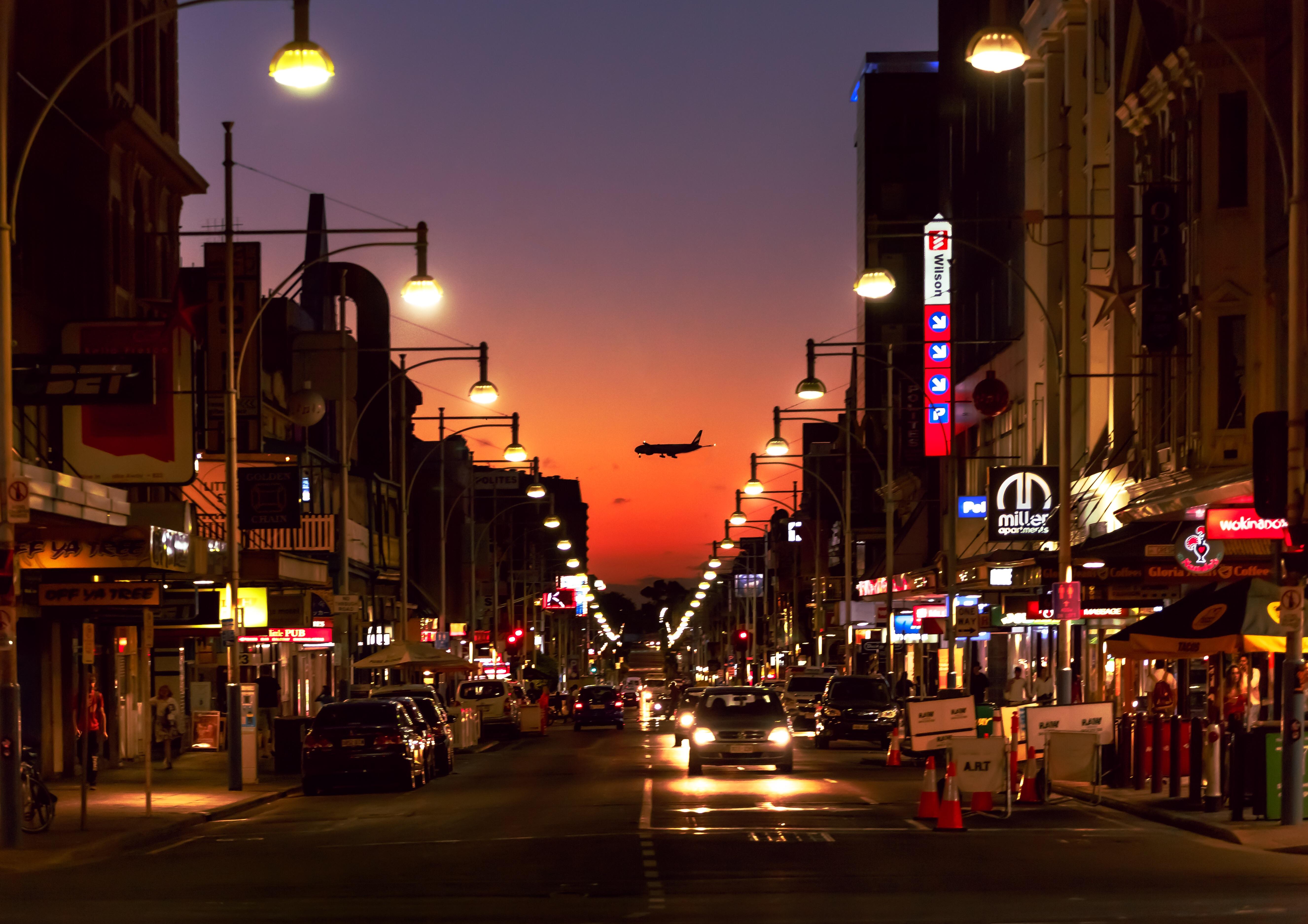 Beautiful Hindley street at Sunset r/Adelaide