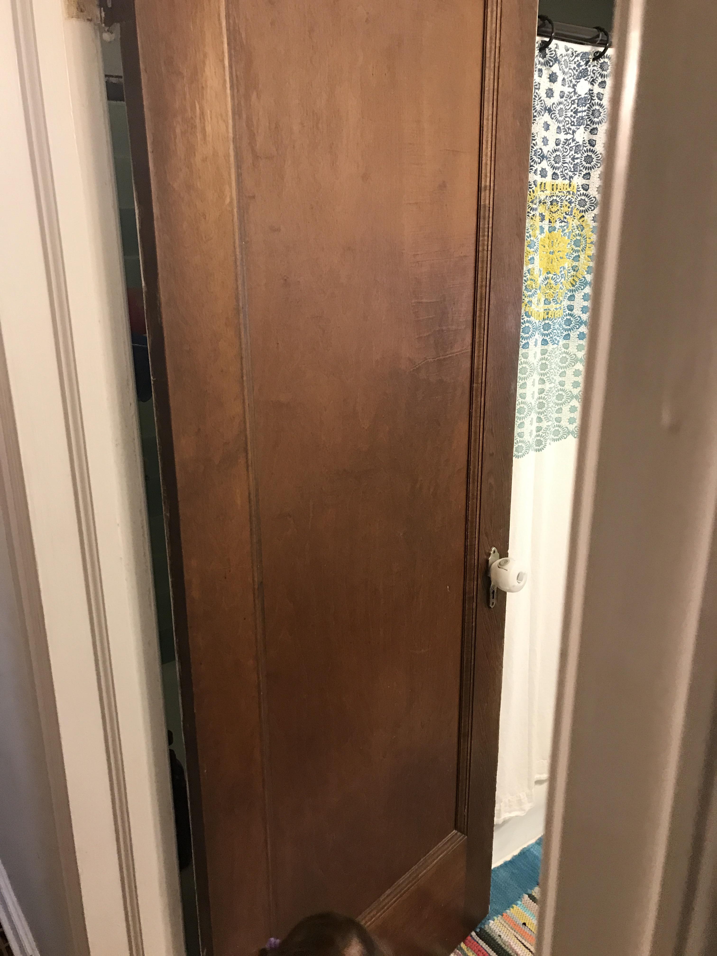 Should interior doors be shiny? Thinking I need to shellac the doors