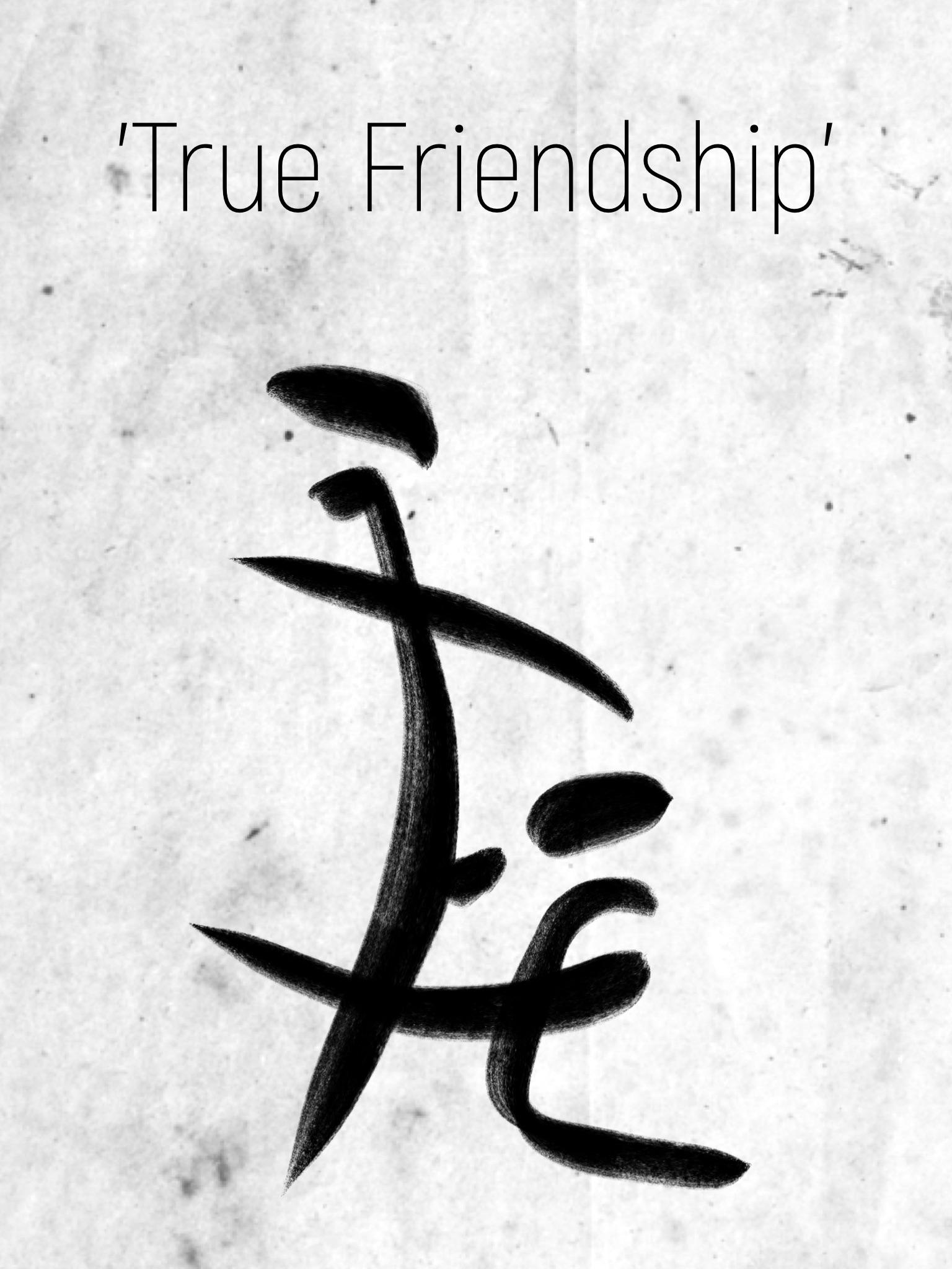 It means 'friendship' in Chinese. r/funny