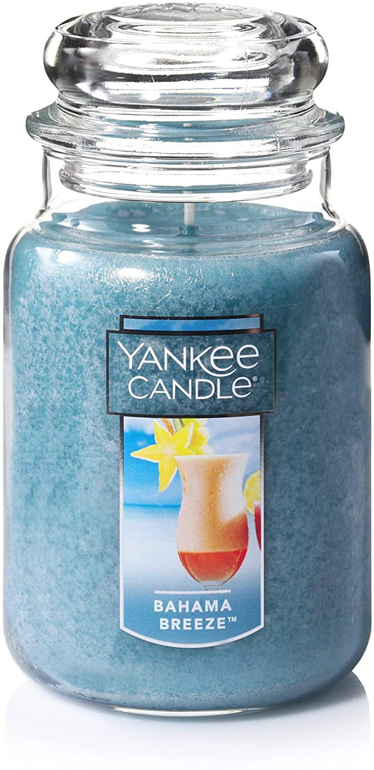 22Oz Yankee Candle Large Jar Candle (bahama breeze) 13 + free