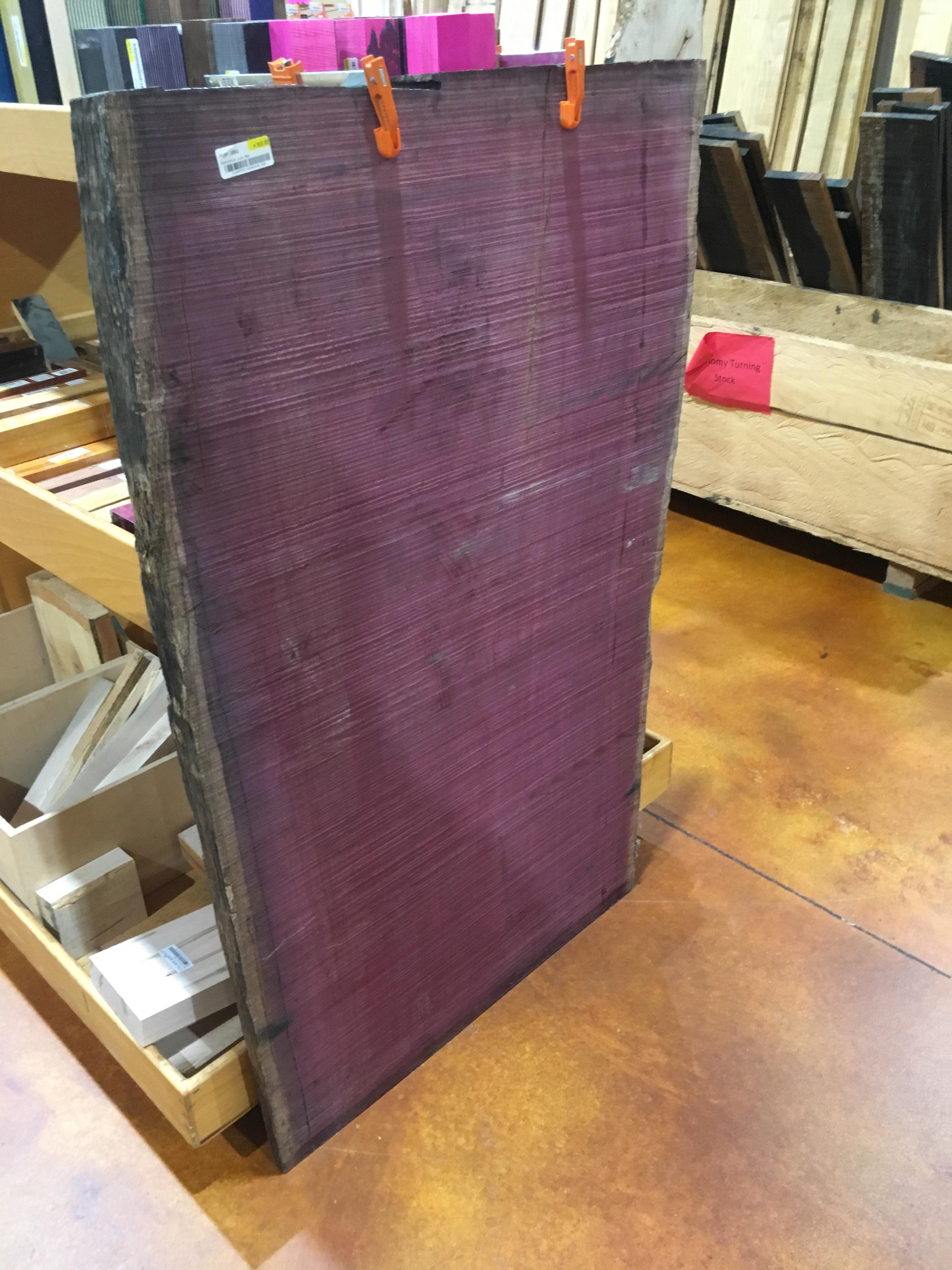 Big Purple Heart slab at the Klingspore in Raleigh, NC for only 370
