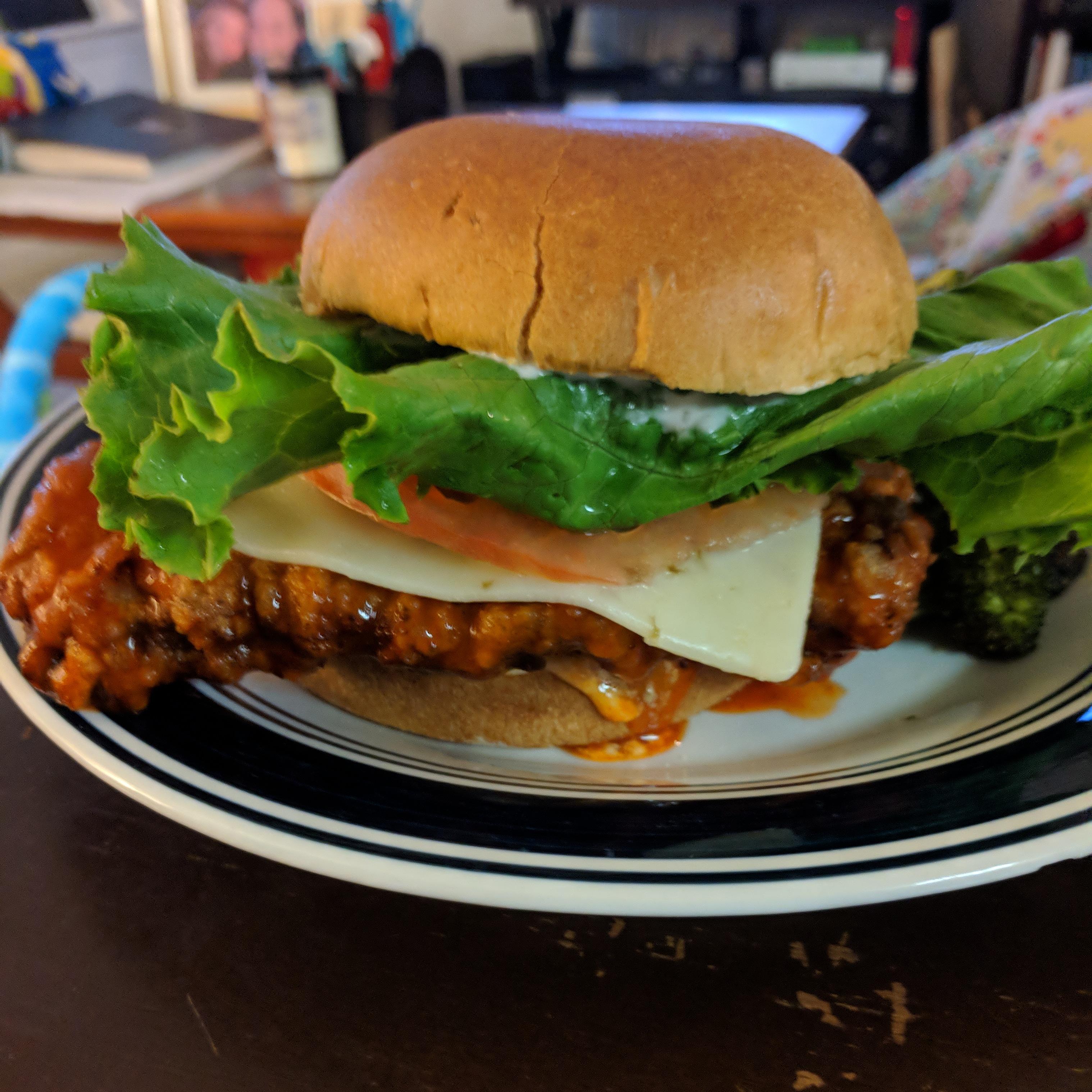 [Homemade] Buffalo Chicken Sandwich r/food