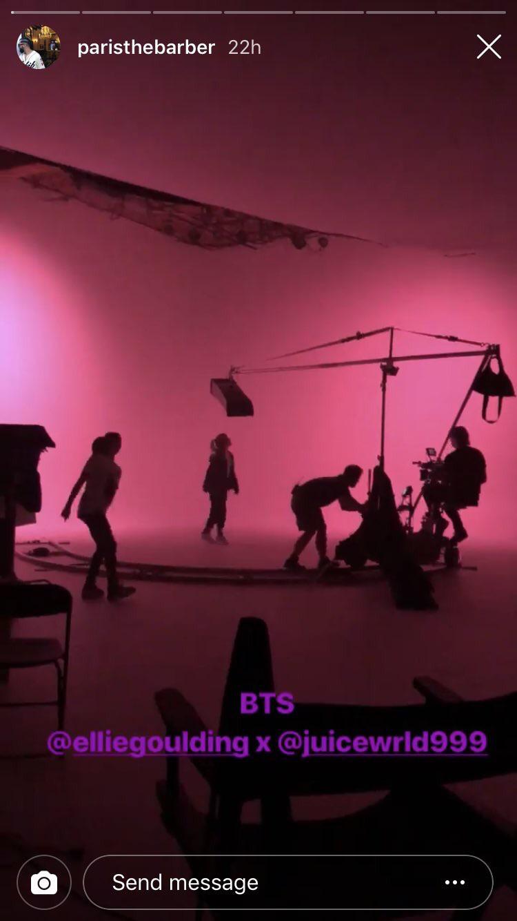 Ellie Goulding X Juice WRLD coming June 28th music video was filmed